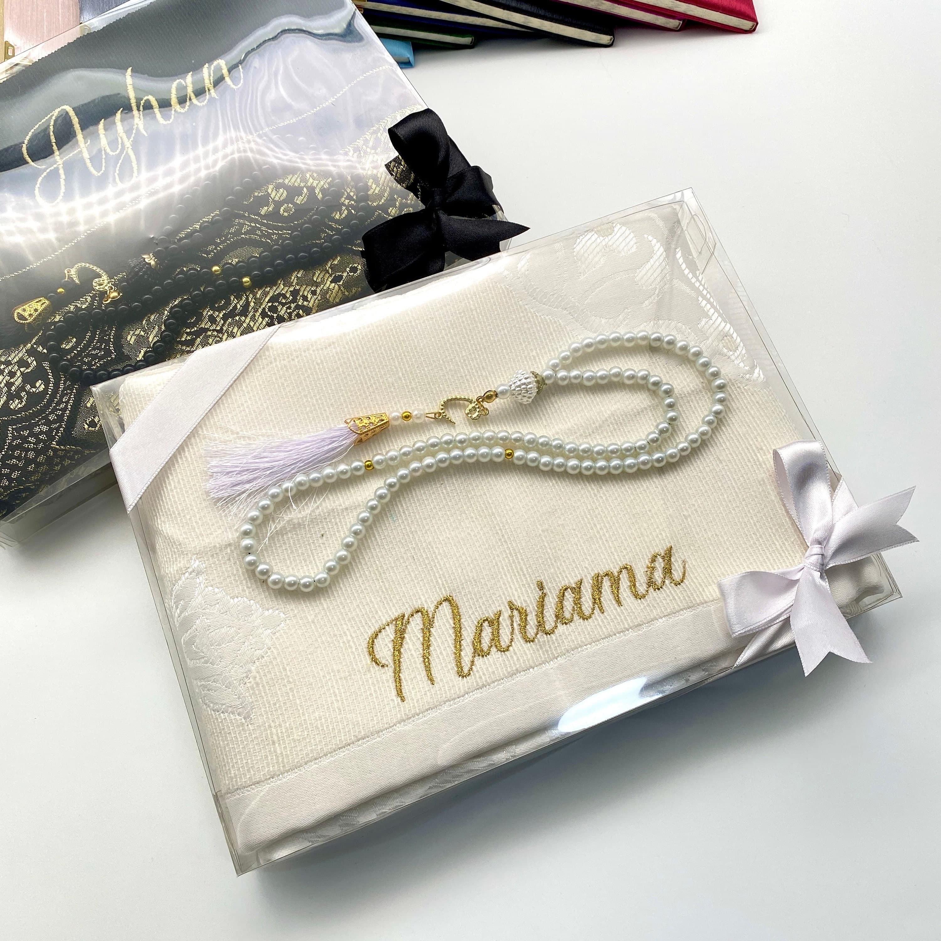 Custom Prayer Mat for Muslim Gifts, Ramadan Favors, Eid Gift, Nikkah Favors, Islamic Funerals Gifts, Graduation Gifts, Birthday Gifts