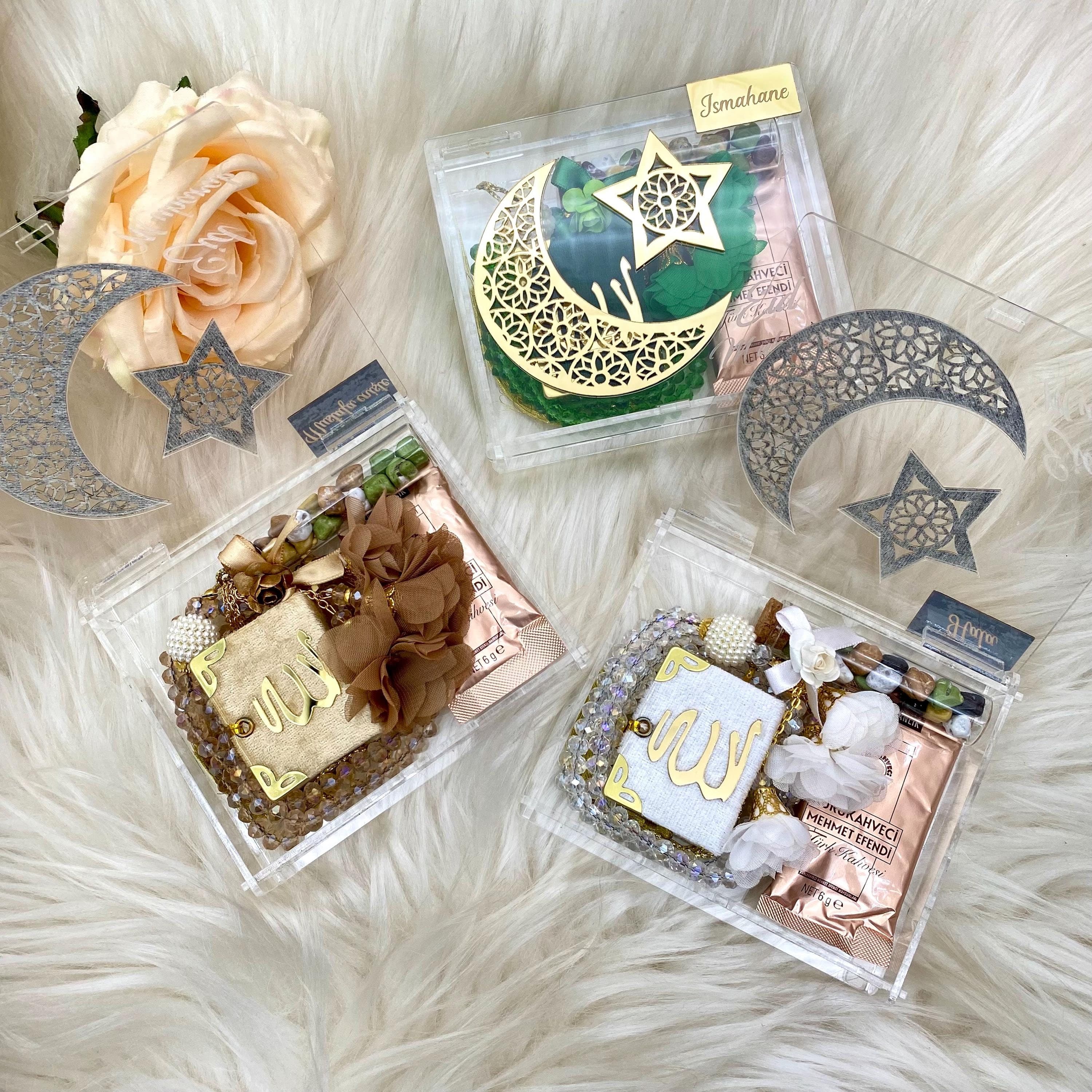 Luxury Islamic Gift Set: Mini Quran, Crystal Tasbeeh & Turkish Coffee