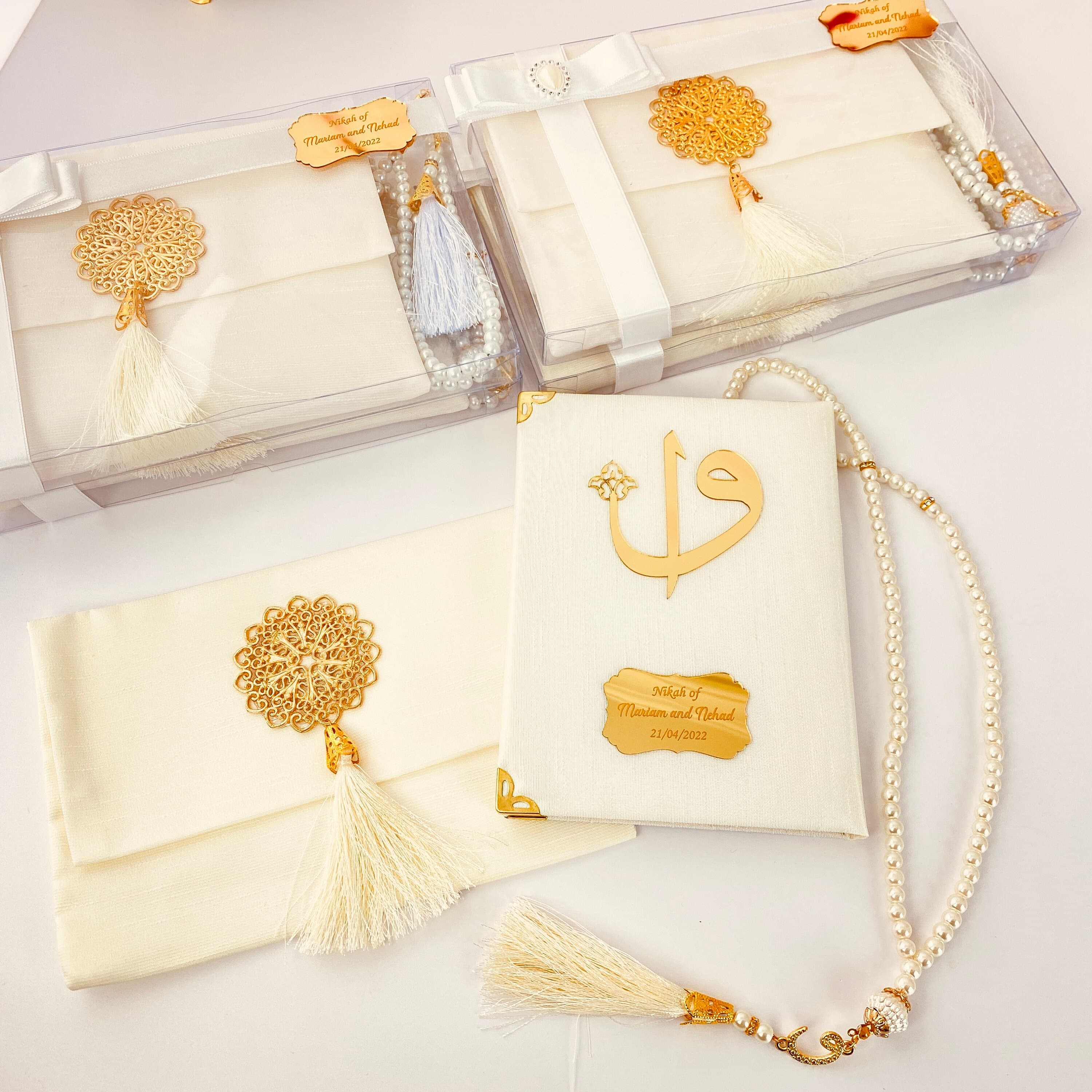 Personalized Yaseen Book Tasbih Set: Islamic Wedding Favors