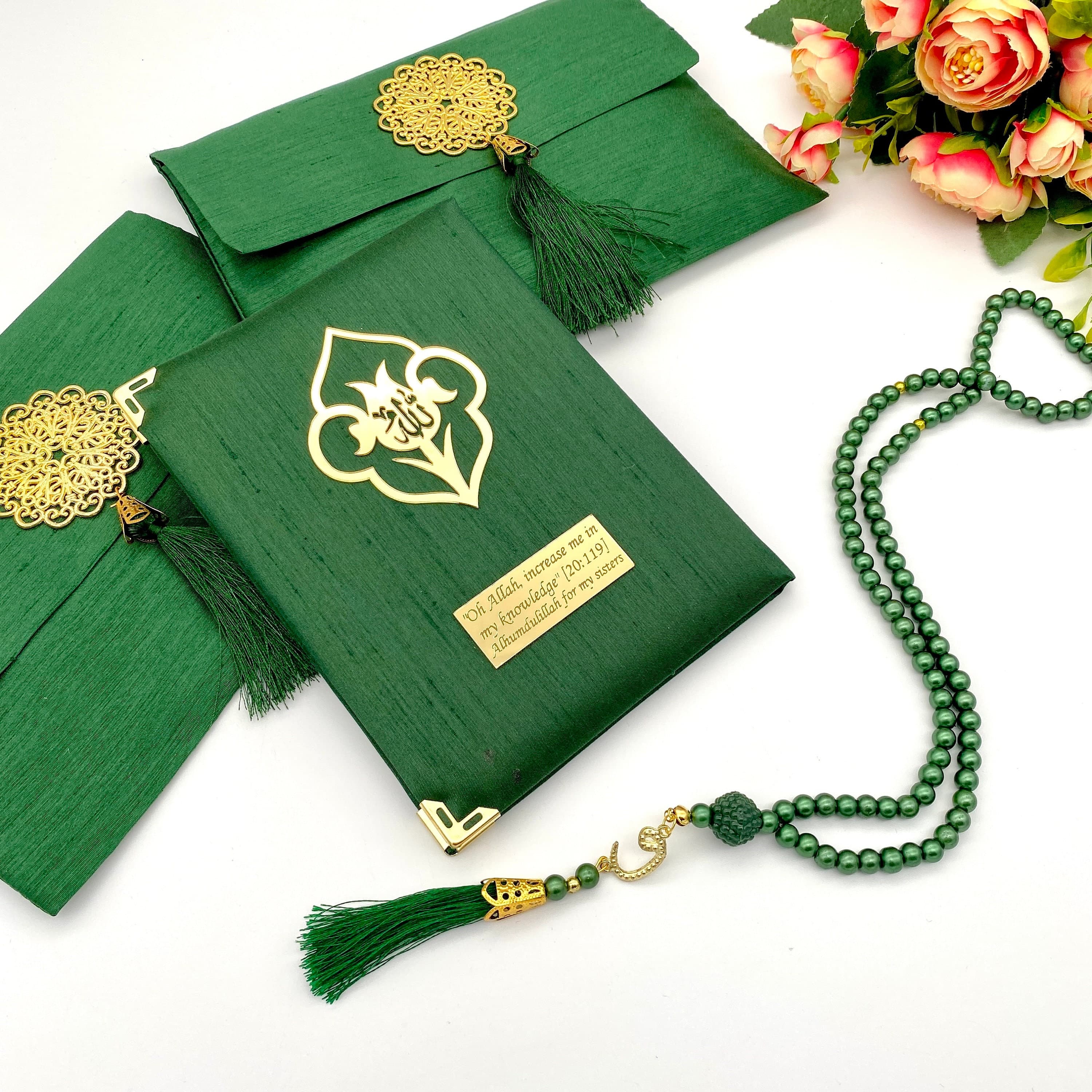 Personalized Pearl Tasbih & Yaseen Book: Islamic Gift Set - image 5