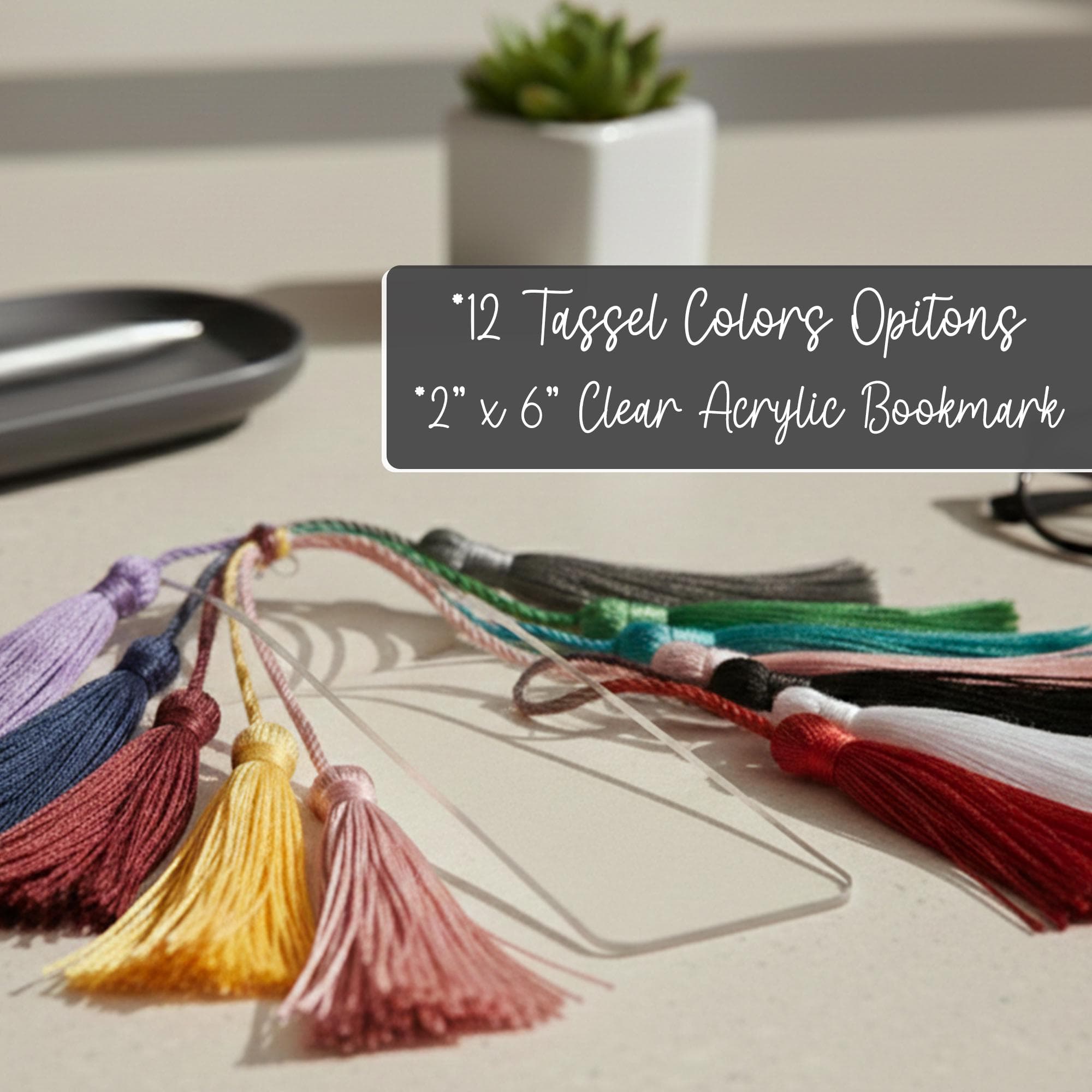 Personalized Graduation Bookmarks With Tassel, Custom Name Acrylic Bookmark, Class Of 2026, Custom Book Lover Gift, Graduations Keepsake - image 3