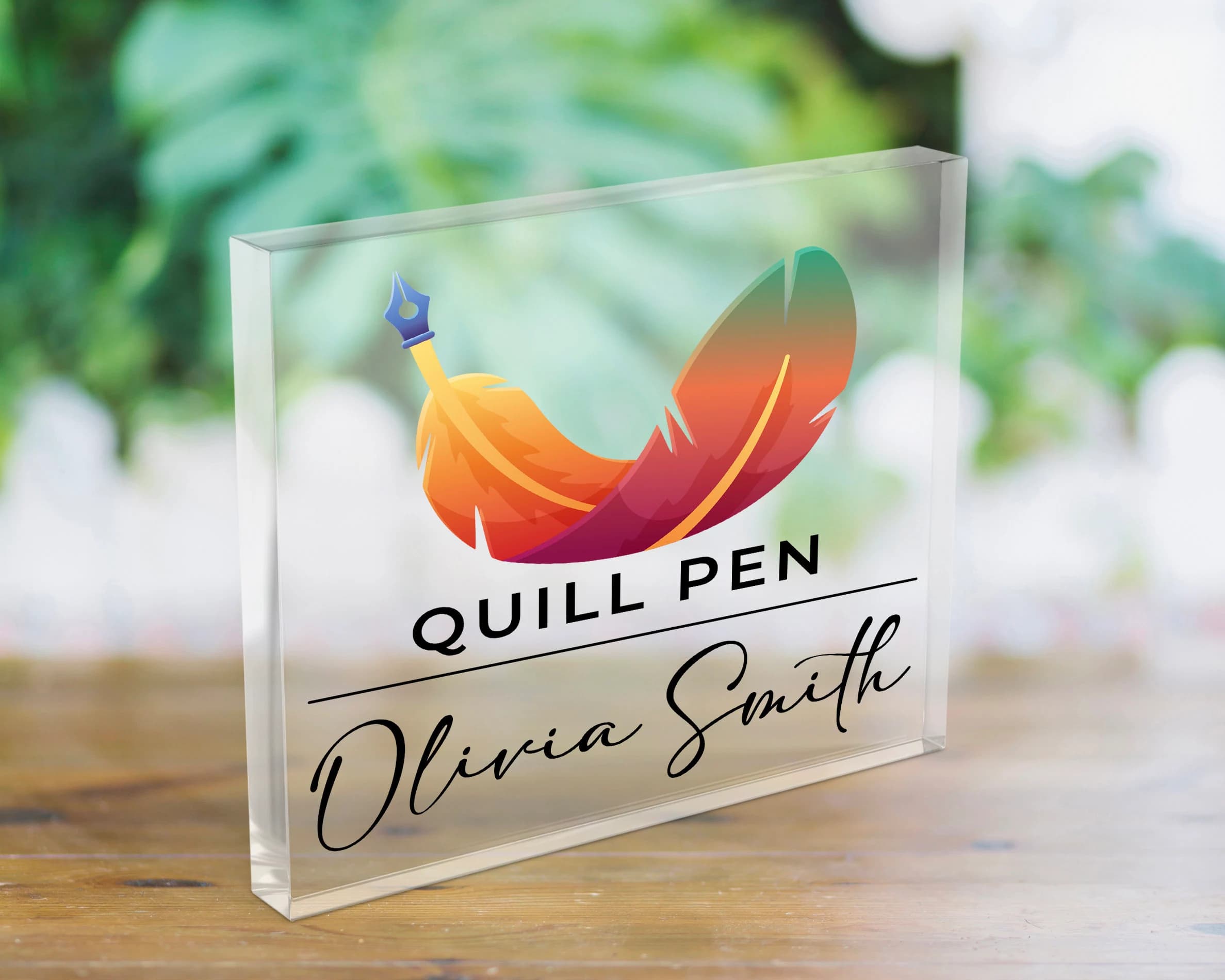 Desk Name Plate, Custom Name Sign, Personalized Acrylic Desk Name, Customized Desk Name Stand, Executive Personalized Desk Name Plate Stand - image 5
