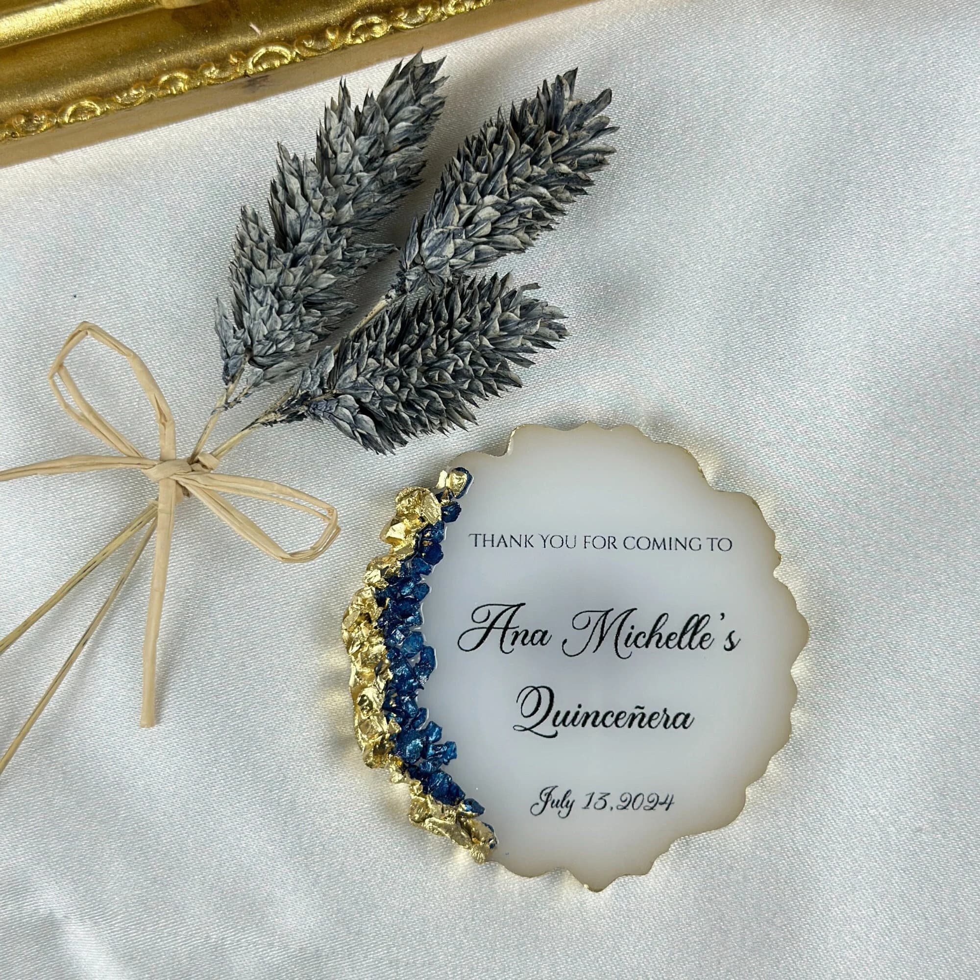 Personalized Luxury Wedding Favor, Fridge Epoxy Magnet, Custom Wedding Gift, Gift For Guests, My Wedding, Save The Date, Unique Wedding Gift