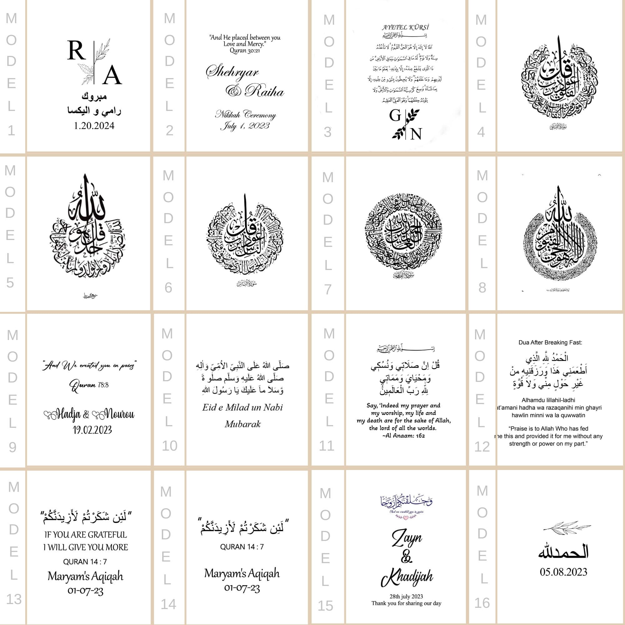 Custom Ramadan Mubarak Magnet Favors,Eid Mubarak Favors, Islamic Wedding Favours, Personalized Ramadan Kareem Gift,Muslim Baby Shower Favors - image 5