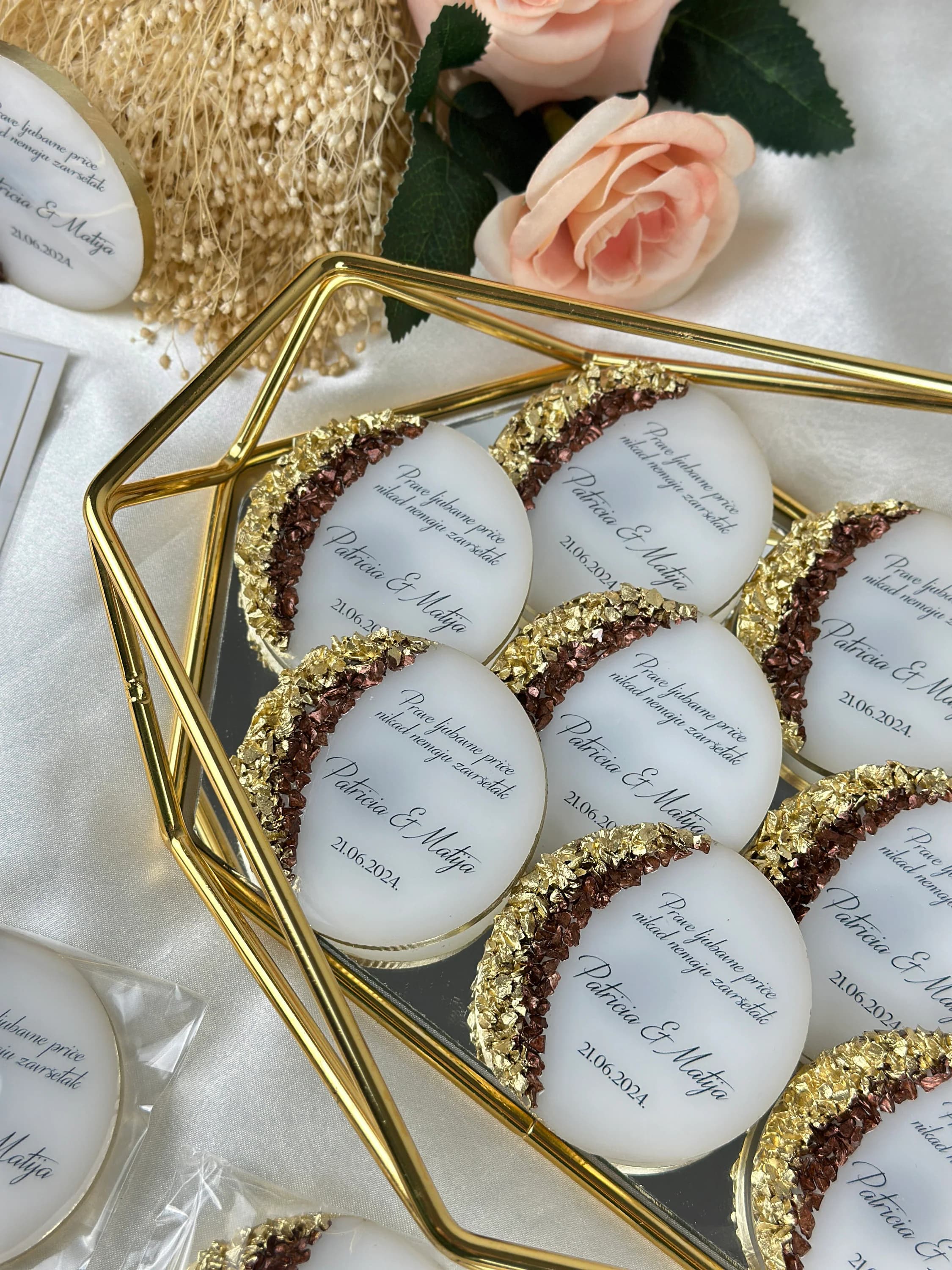 Custom Name Wedding Magnet, Wedding Favors, Engagement Favors, Anniversary Favors, Magnet Favors for Guest, Personalized Favors Bulk Magnet - image 4