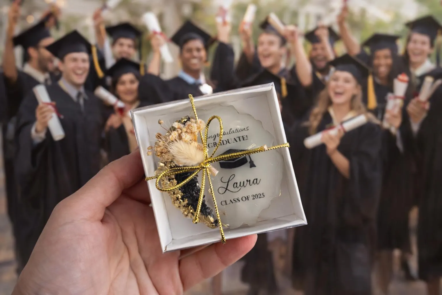 Personalized Graduation Magnet Gift, Class of 2025 Souvenir, Custom Graduate Favor, Graduation Keepsake Magnet - image 5