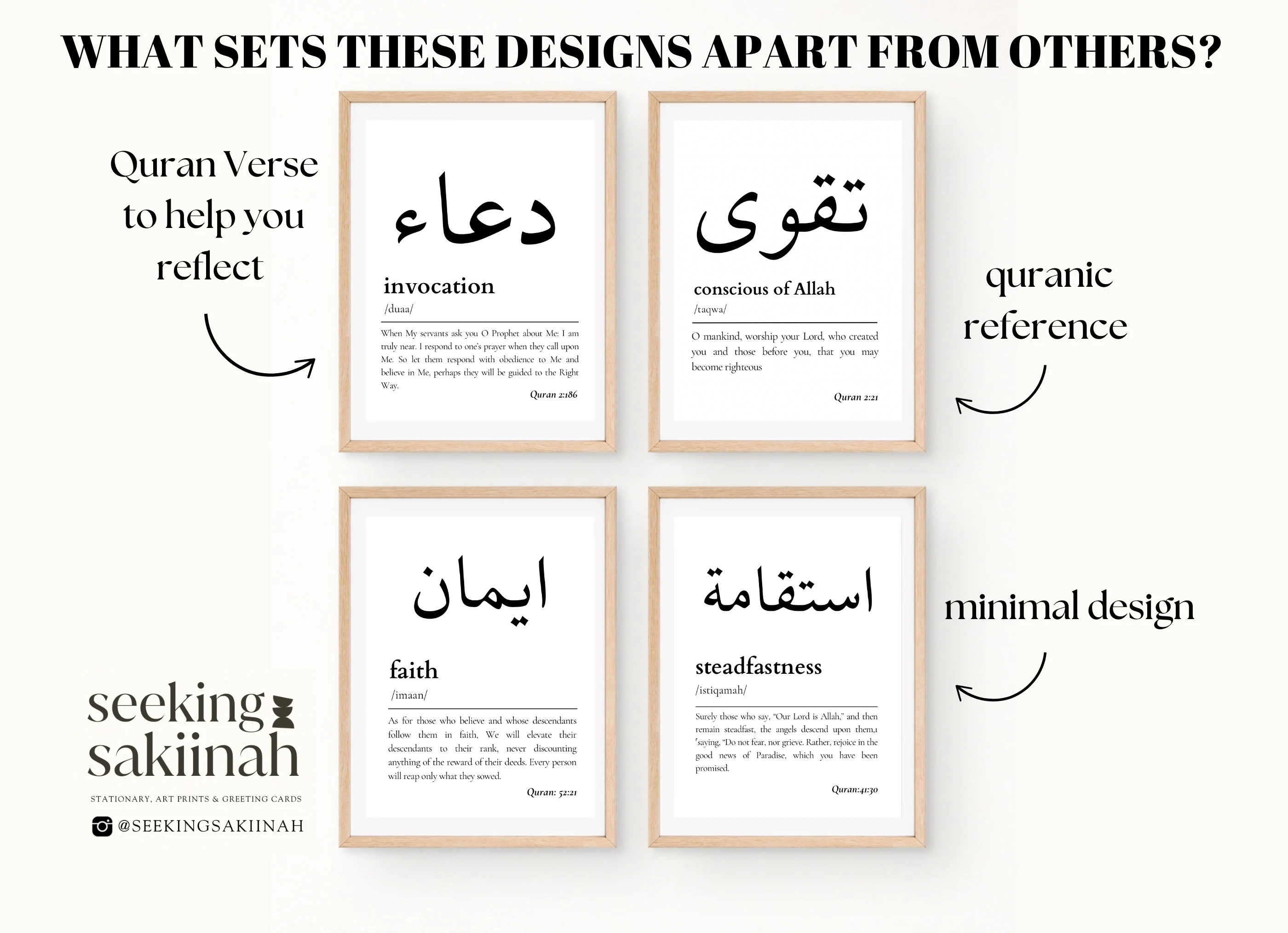 Minimalist Islamic Wall Art Set: Quranic Virtues (Digital Download) - image 2