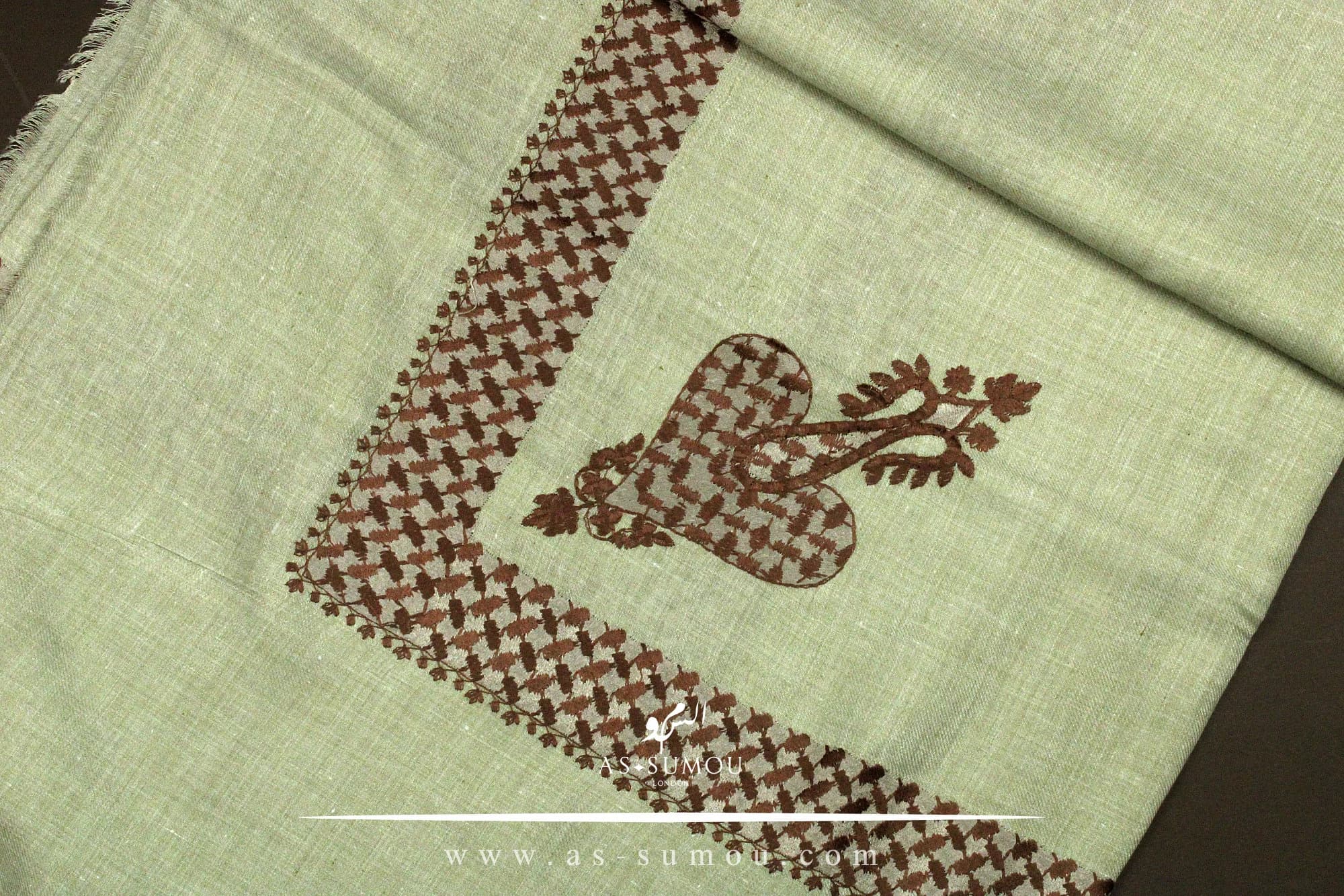 Authentic Yemeni Shemagh Embroidered Scarf Amazing Keffiyeh Imamah Islamic Attire Ramadan Eid Wear ETM01