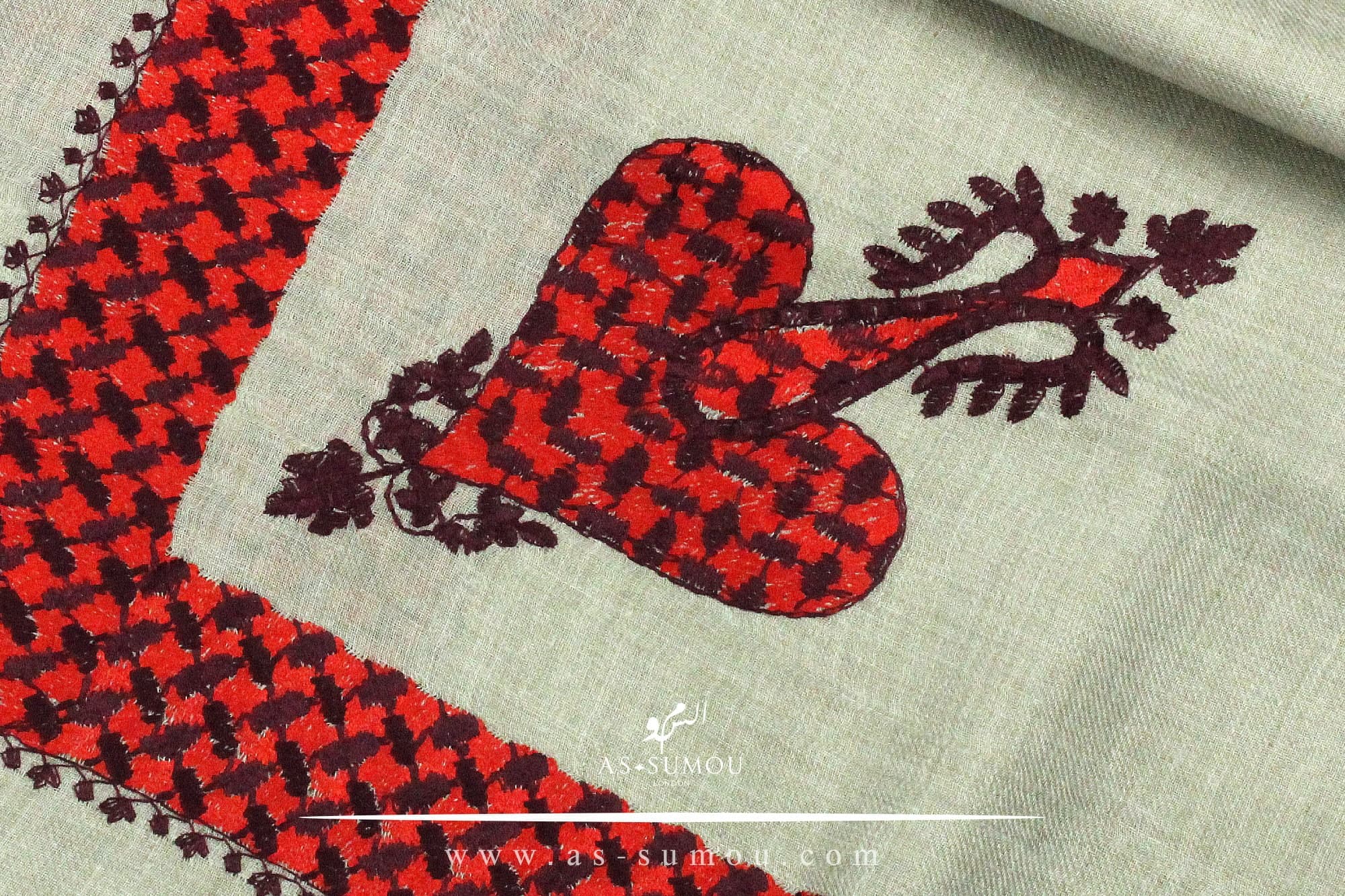 Authentic Yemeni Shemagh Embroidered Scarf Amazing Keffiyeh Imamah Islamic Attire Ramadan Eid Wear ETM02 - image 4
