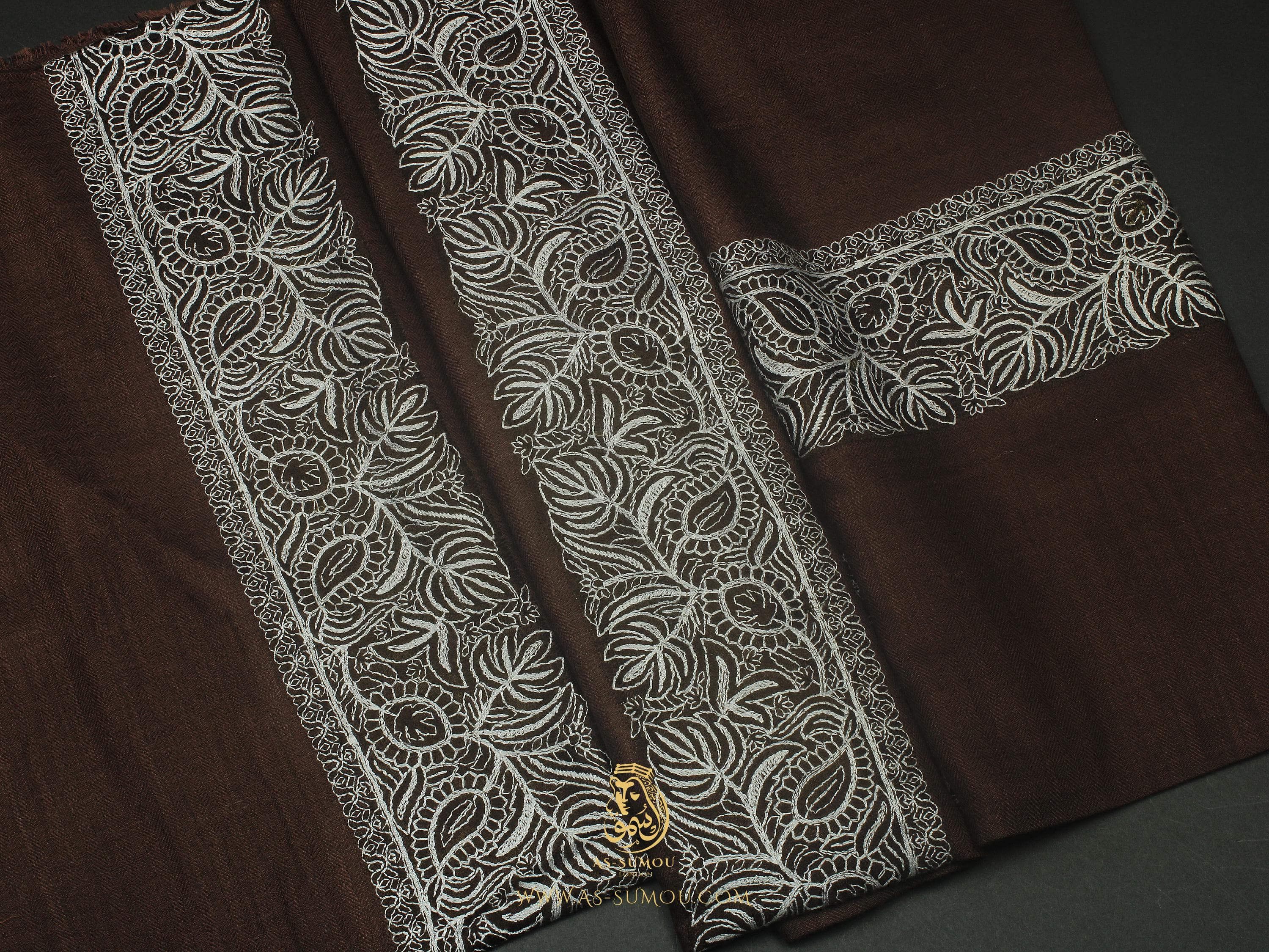 Traditional Omani Massar Embroidered Scarf Amazing Keffiyeh Imamah Ghutra Arab Men Scarves Perfect Gift One-of-One Design Rare Style - image 3