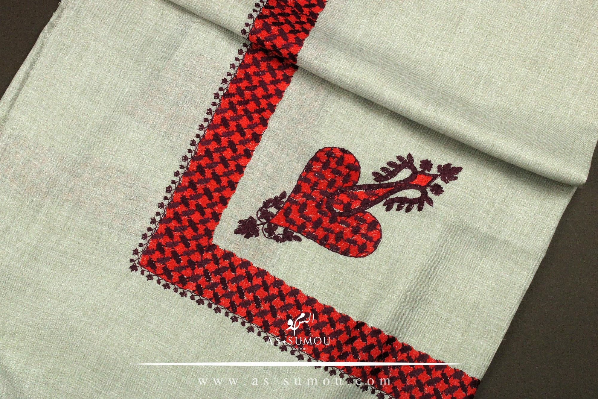 Authentic Yemeni Shemagh Embroidered Scarf Amazing Keffiyeh Imamah Islamic Attire Ramadan Eid Wear ETM02