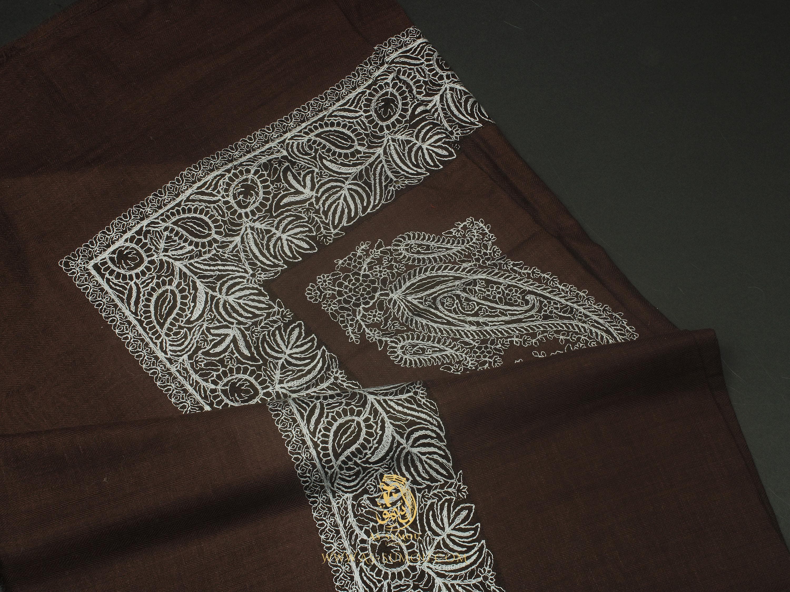 Traditional Omani Massar Embroidered Scarf Amazing Keffiyeh Imamah Ghutra Arab Men Scarves Perfect Gift One-of-One Design Rare Style