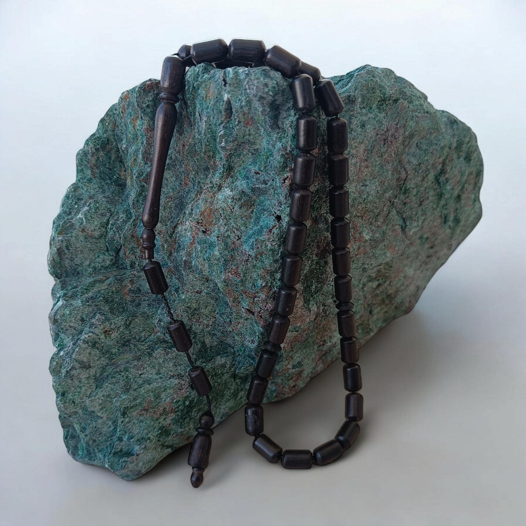 Ebony Tasbih 33, Black Wooden Rosary, Prayer Beads Wood, Tasbeeh Favor, Ebony Masbaha, Ebony Wooden Tasbih, Ebony Tree Subha, Eid Gift