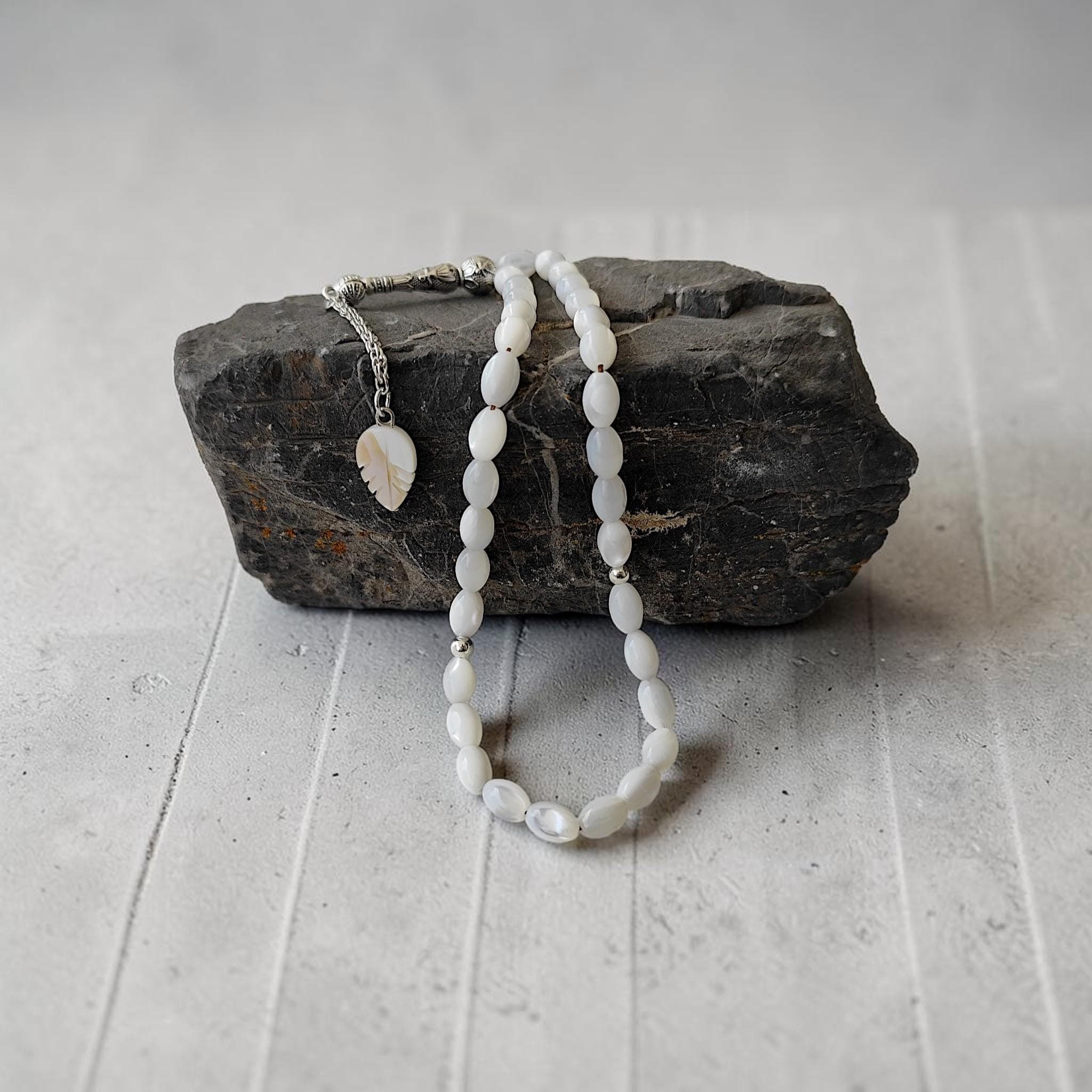 Handmade Mother of Pearl Beads for Pray, Tasbih 33 Beads, White Prayer Beads, Muslim Rosary, Personalized Tasbeeh, Misbah, Sibha, Dhikr - image 4