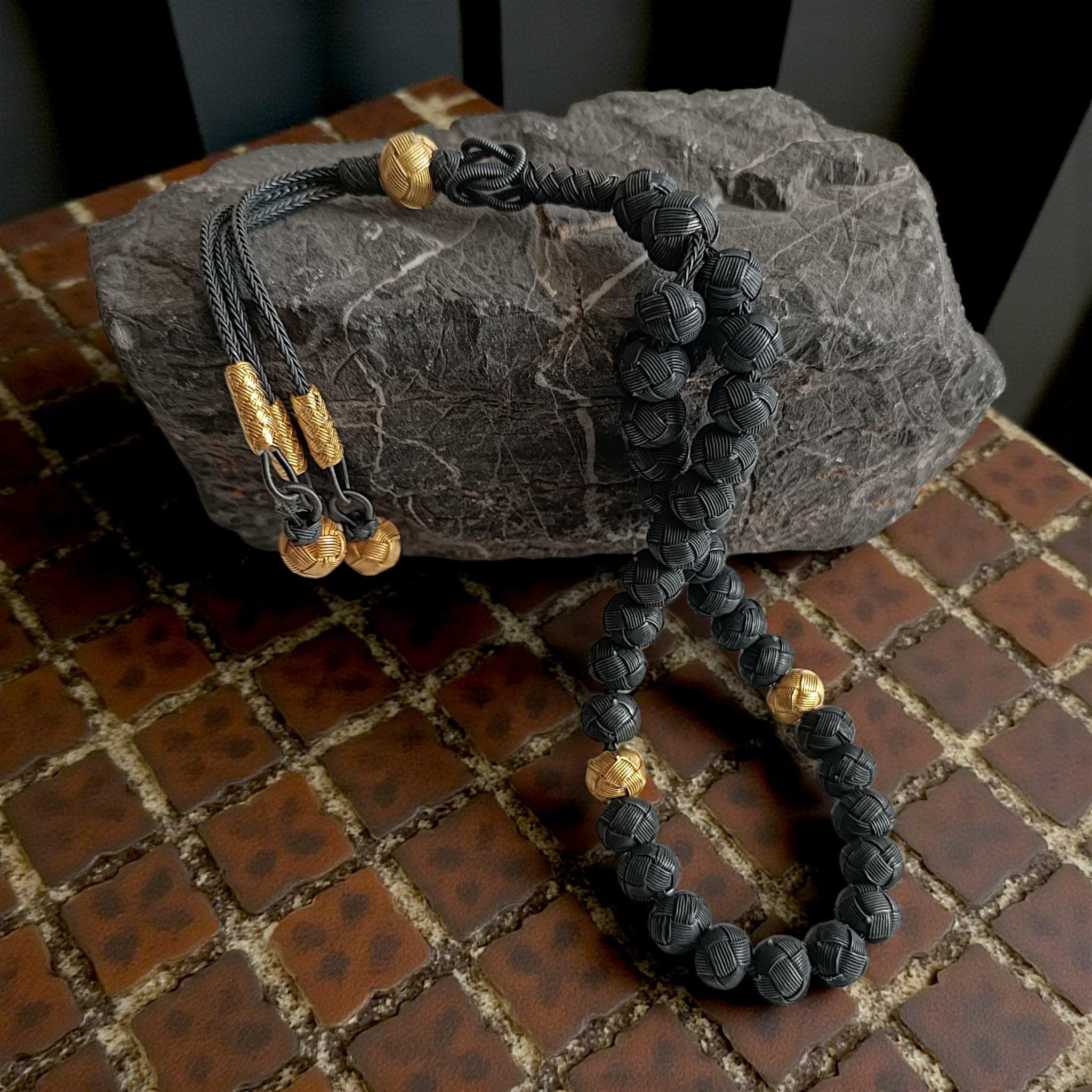 1000K Silver Tasbih, Magnificent Muslim Prayer Beads, Tasbeeh Gift, Tasbih 33, Sibha, Black Kazaz Misbaha, Silver Islamic Favor, Dhikr Beads - image 4