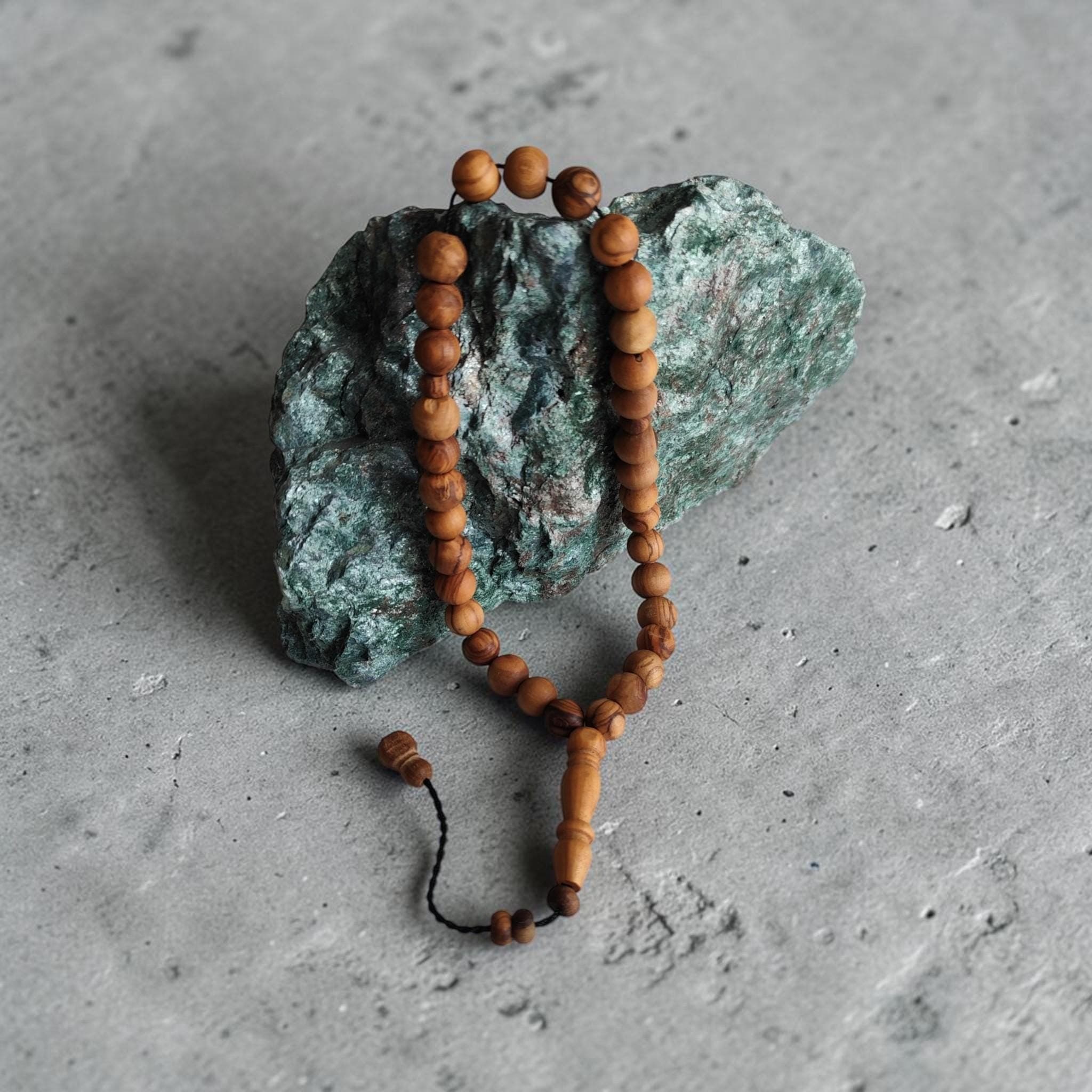 Olive Wood Prayer Beads, Tasbih 33 for Men, Masbaha Present, Olive Rosary Beads, Tree Beaded Tasbeeh, Wooden Muslim Gift, Olive Tree Sabha - image 3