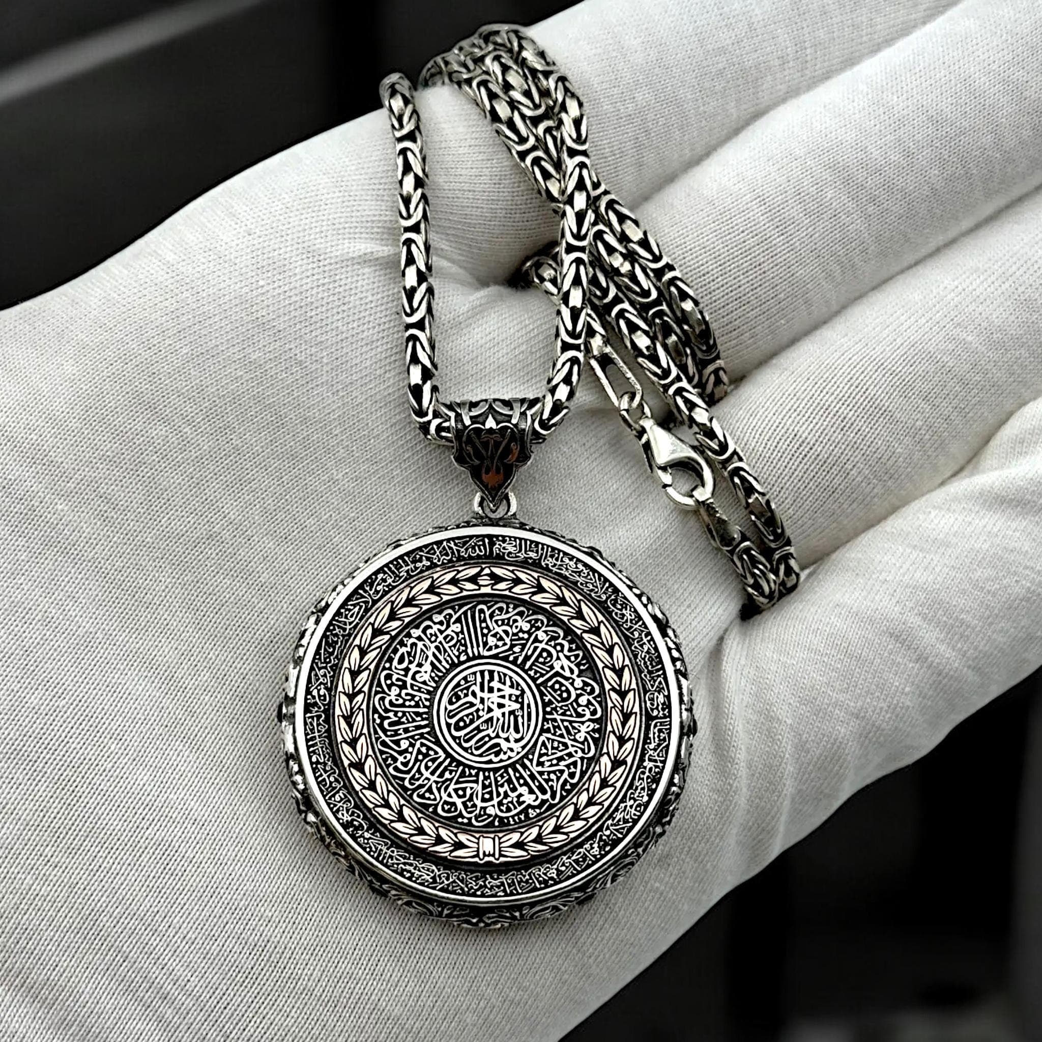 Family Tree Locket, Sterling Silver Doule Sided Medallion, Customizable Necklace, Custom Gift for Mom, Unique Father Gift, Gift for Husband - image 3