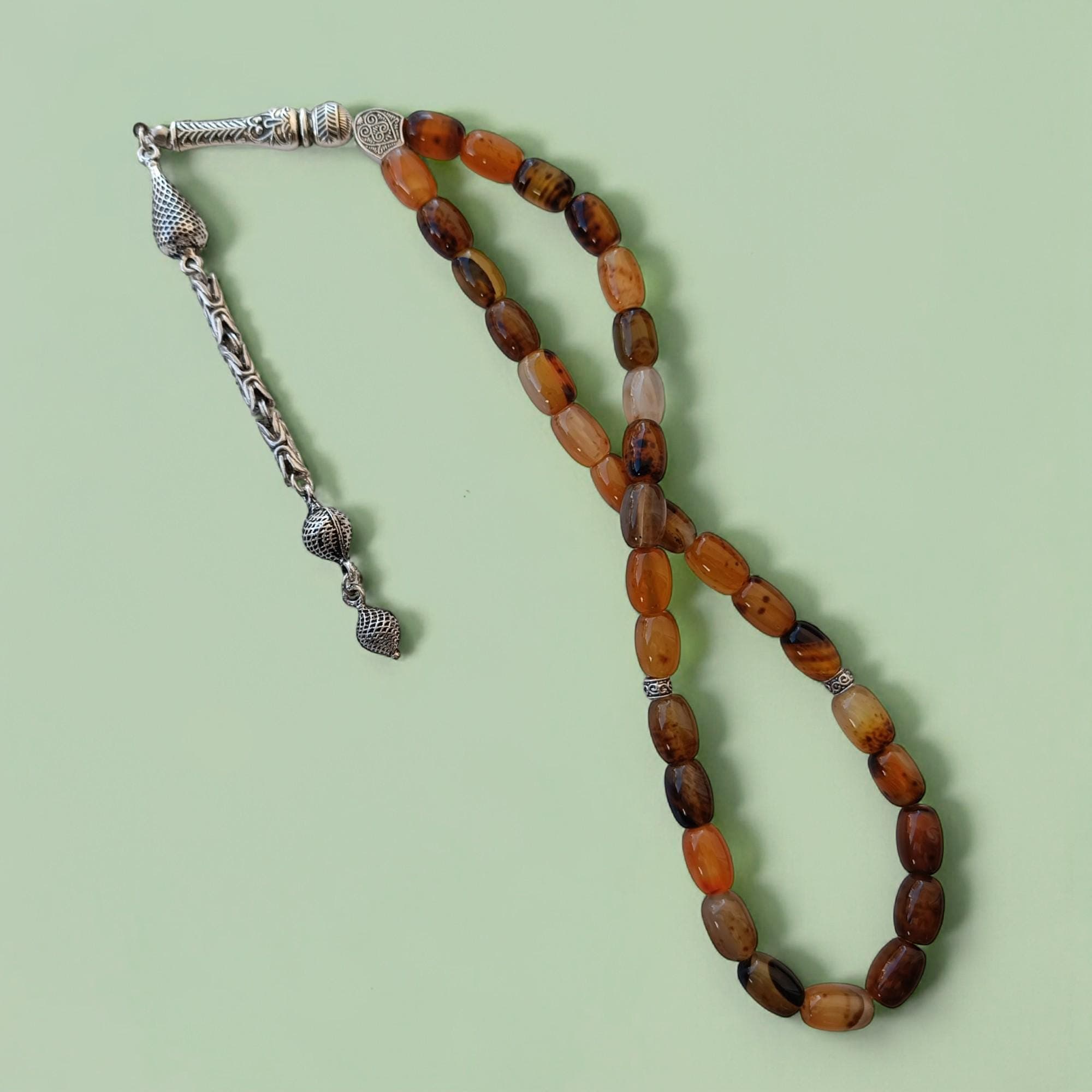 Yellow Agate Tasbeeh, Yellow Gemstone Sabha, Aqeeq Prayer Beads, Natural Stone Masbaha, Tasbih 33 Beads, Gemstone Muslim Rosary, Tasbih Gift