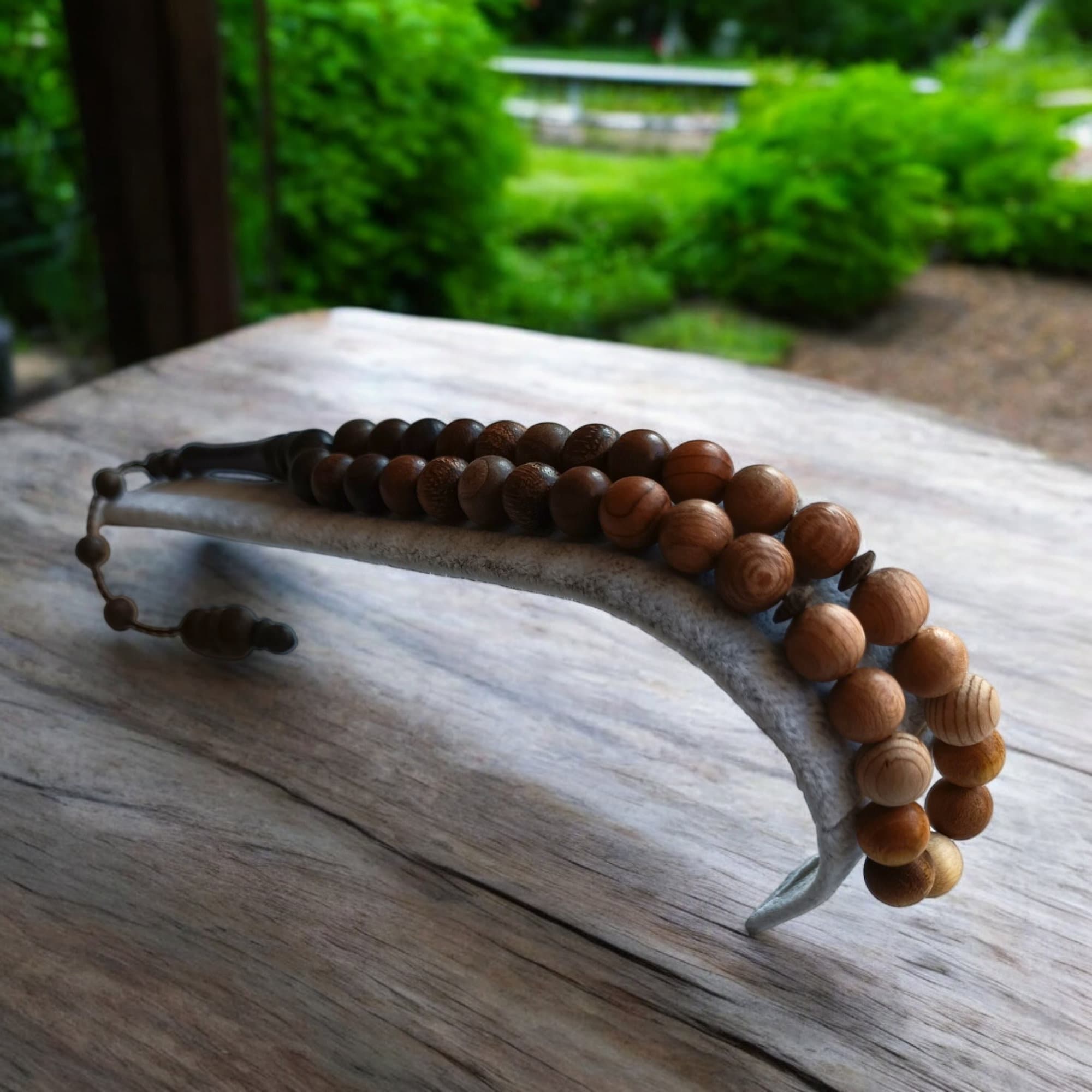 17 Types Wood Tasbih, Different Trees Prayer Beads, Tasbih 33, Islamic Rosary, Wooden Masbaha, Tree Beads Subha, 10mm Tasbeeh, Muslim Gift - image 4
