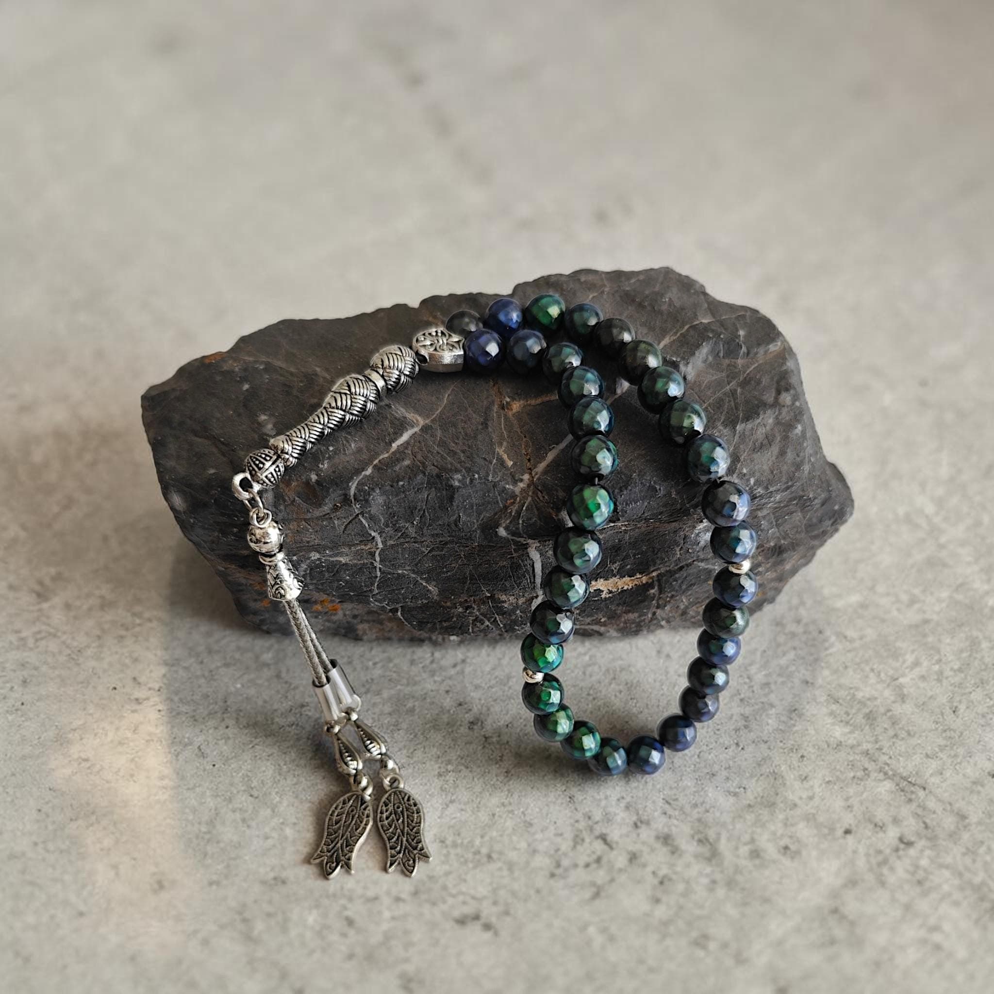 Mood Stone Tasbih, Color Changing Prayer Beads, Masbaha 33 Beads
