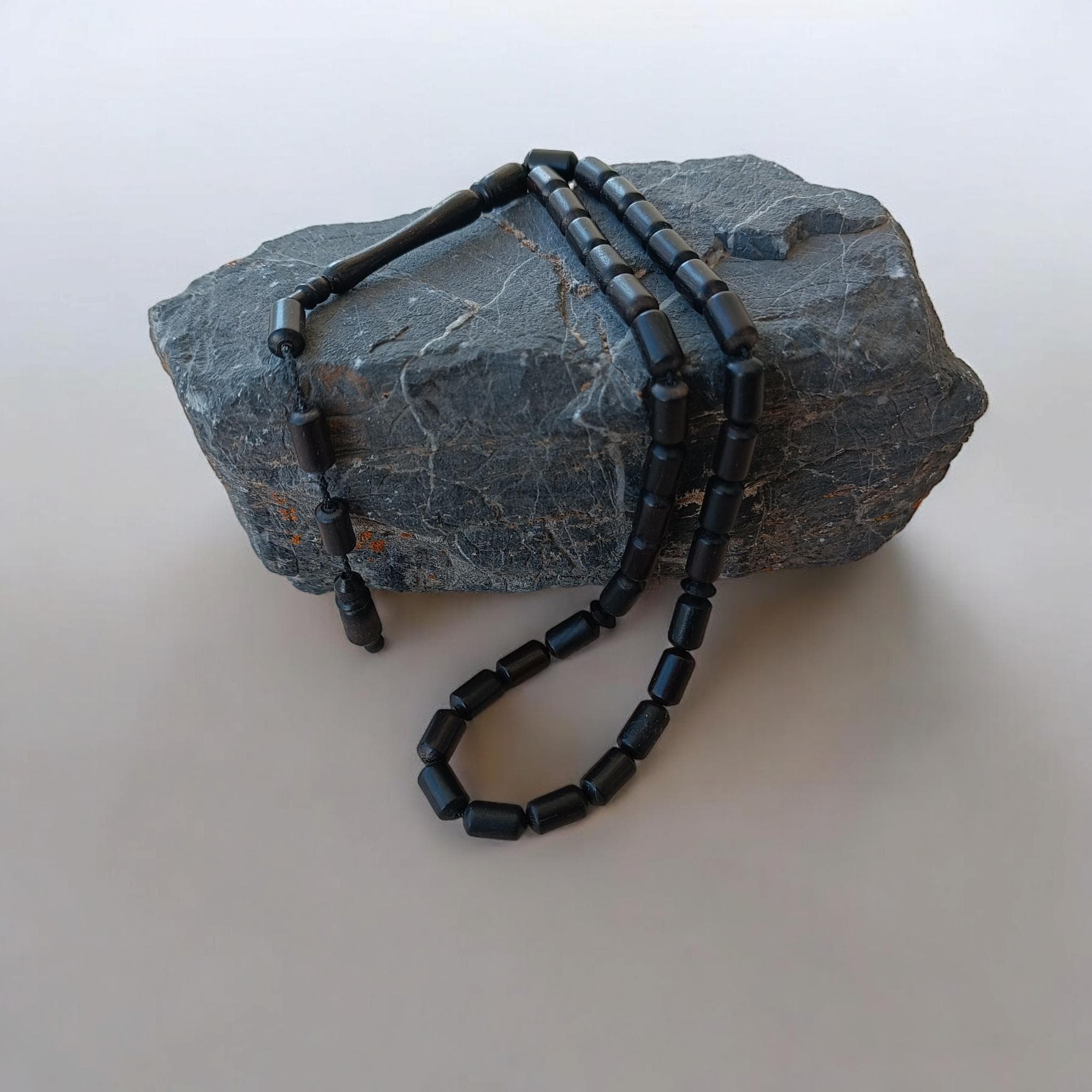 Ebony Tasbih 33, Black Wooden Rosary, Prayer Beads Wood, Tasbeeh Favor, Ebony Masbaha, Ebony Wooden Tasbih, Ebony Tree Subha, Eid Gift - image 3
