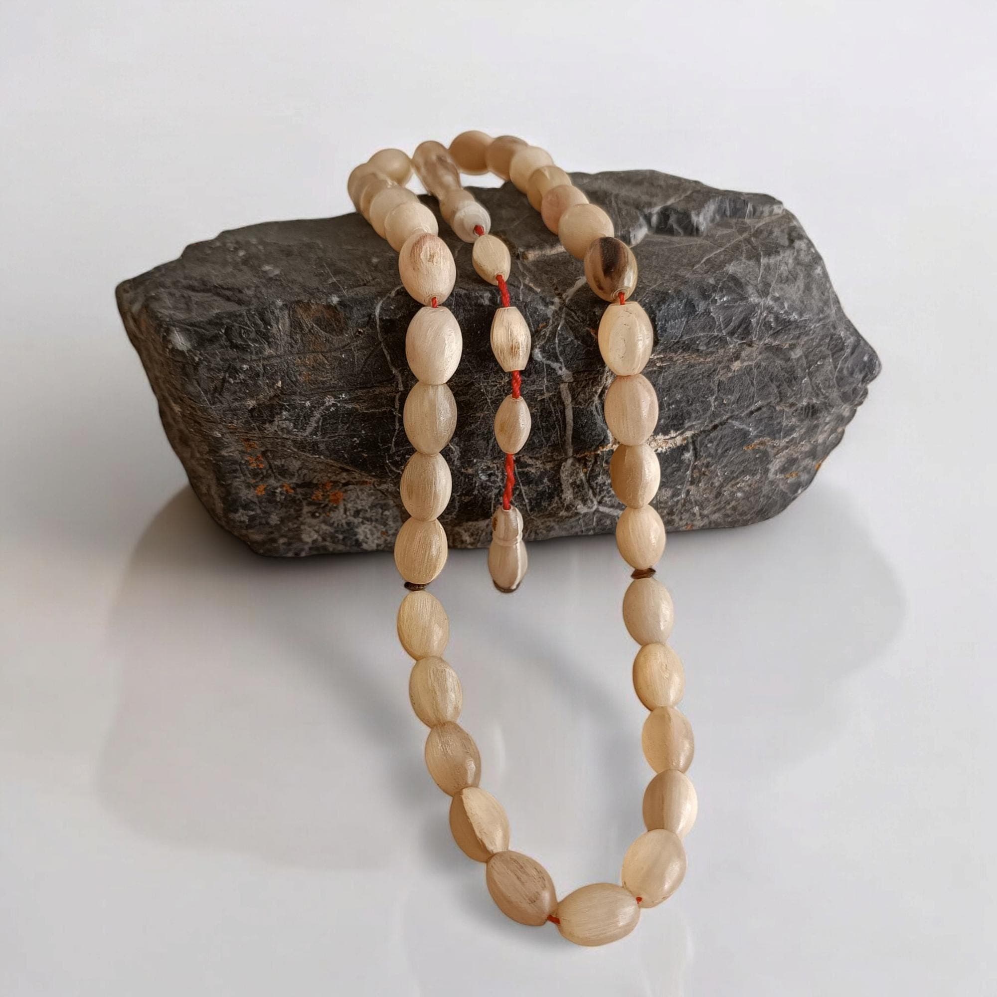 Tasbih 33, Ram Horn Tasbeeh, Bone Prayer Beads, Horn Rosary, Ram Horn Tasbih, Bone Masbaha, Horn Sabha, Eid Gift, Dhikr Counter, Worry Beads