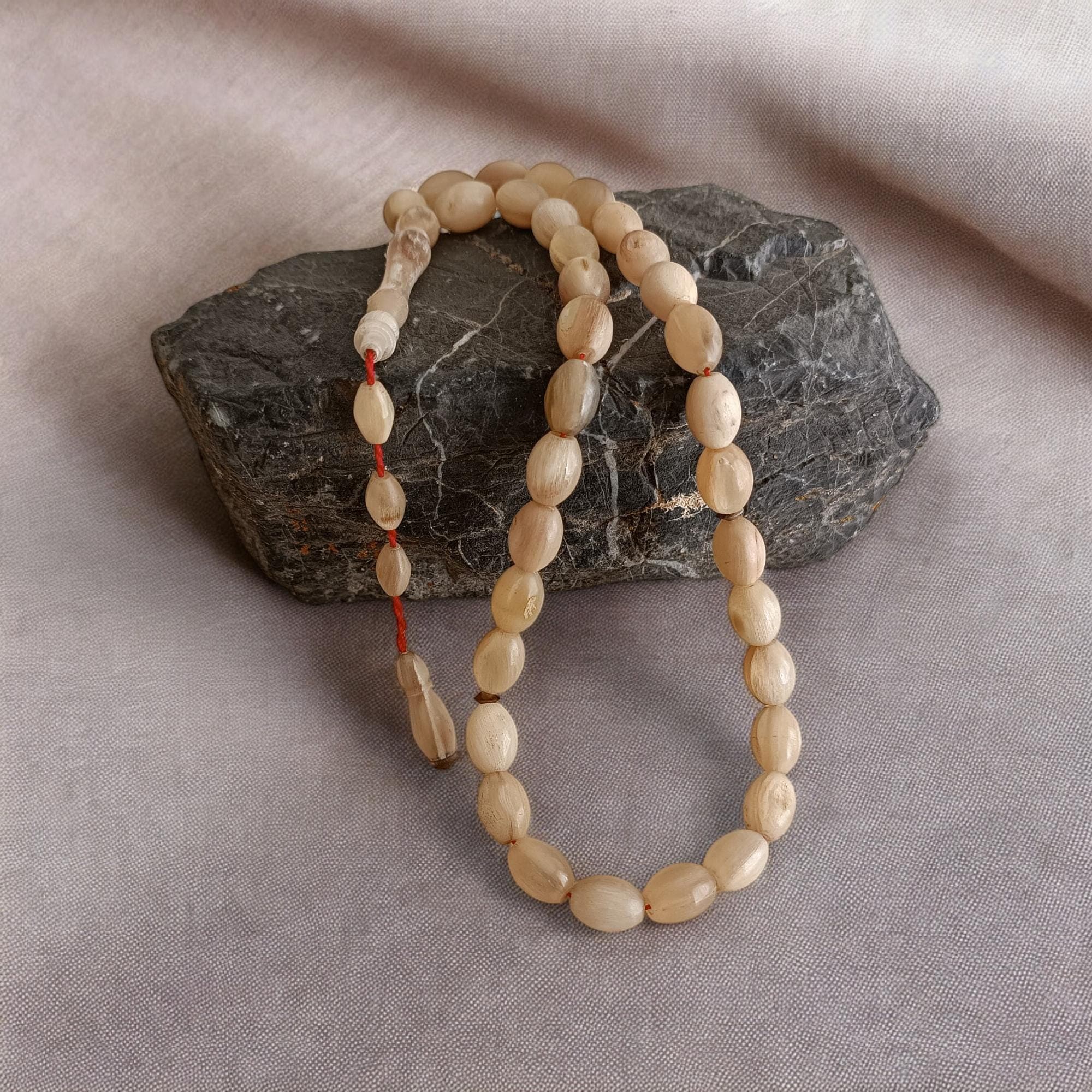 Tasbih 33, Ram Horn Tasbeeh, Bone Prayer Beads, Horn Rosary, Ram Horn Tasbih, Bone Masbaha, Horn Sabha, Eid Gift, Dhikr Counter, Worry Beads - image 2