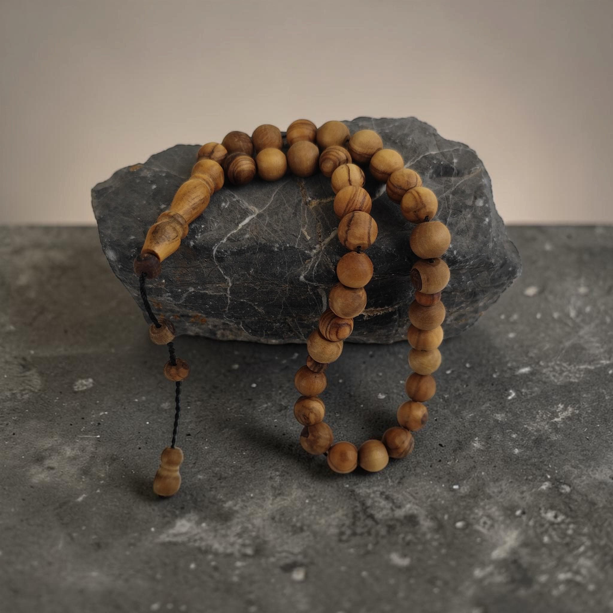 Olive Wood Prayer Beads, Tasbih 33 for Men, Masbaha Present, Olive Rosary Beads, Tree Beaded Tasbeeh, Wooden Muslim Gift, Olive Tree Sabha - image 4