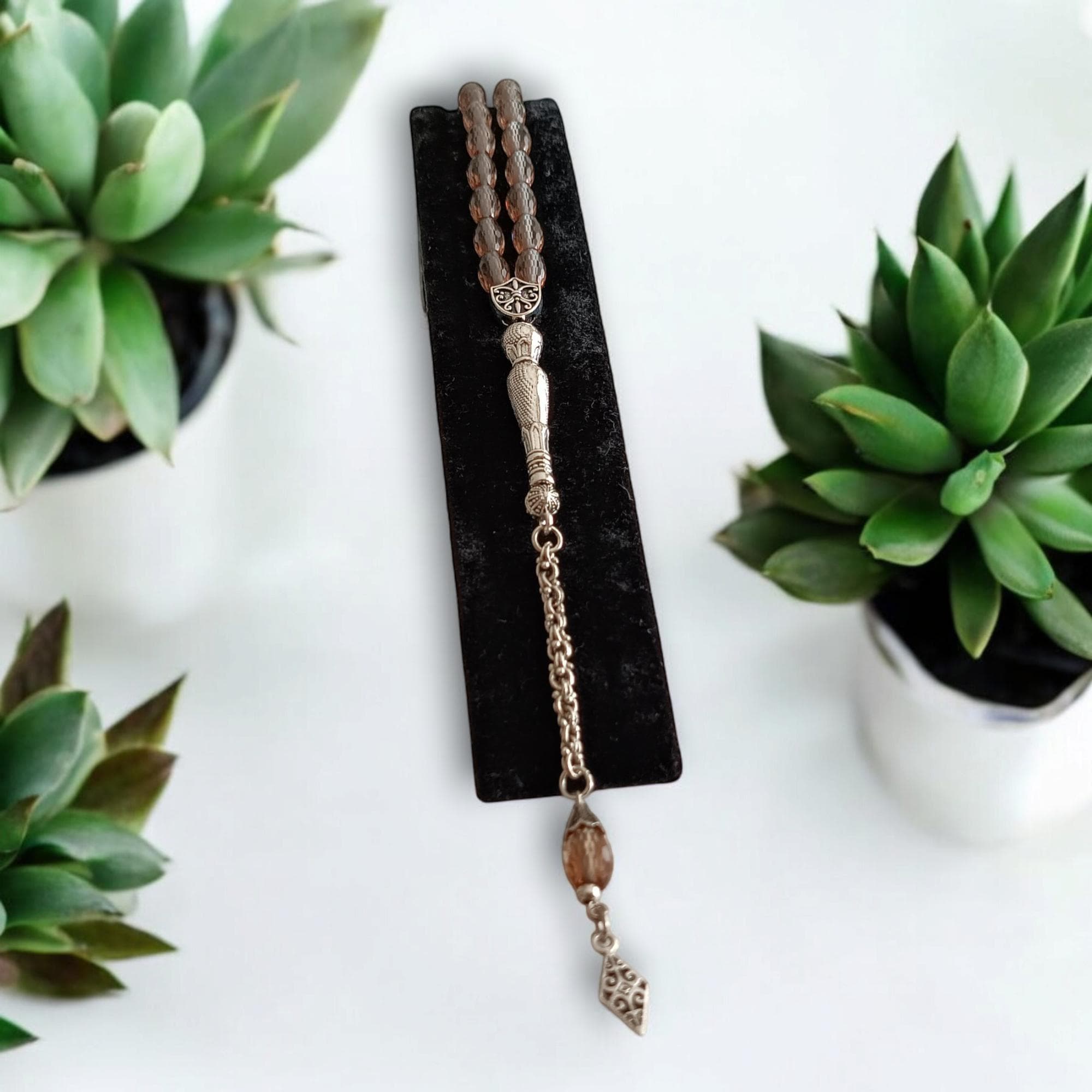 Collectible Tasbih, Tasbeeh 33 Beads, Gemstone Tasbih, Muslim Tasbih, Islamic Rosary, Zultanit Subha, Prayer Beads Gift, Misbaha, Chapelet - image 5