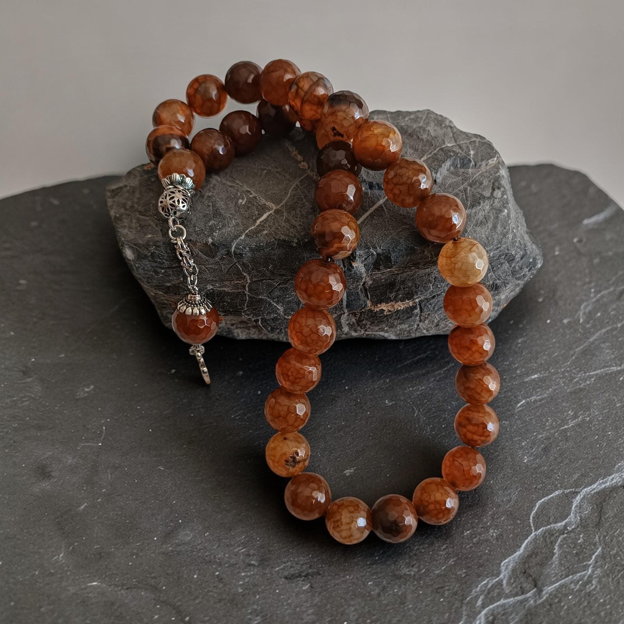 Large Size Tasbih, Big Prayer Beads, Quartz Tasbeeh, Gemstone Rosary, Muslim Gift, Eid Gift, Sibha, Misbah, Islamic Worry Beads, Dhikr