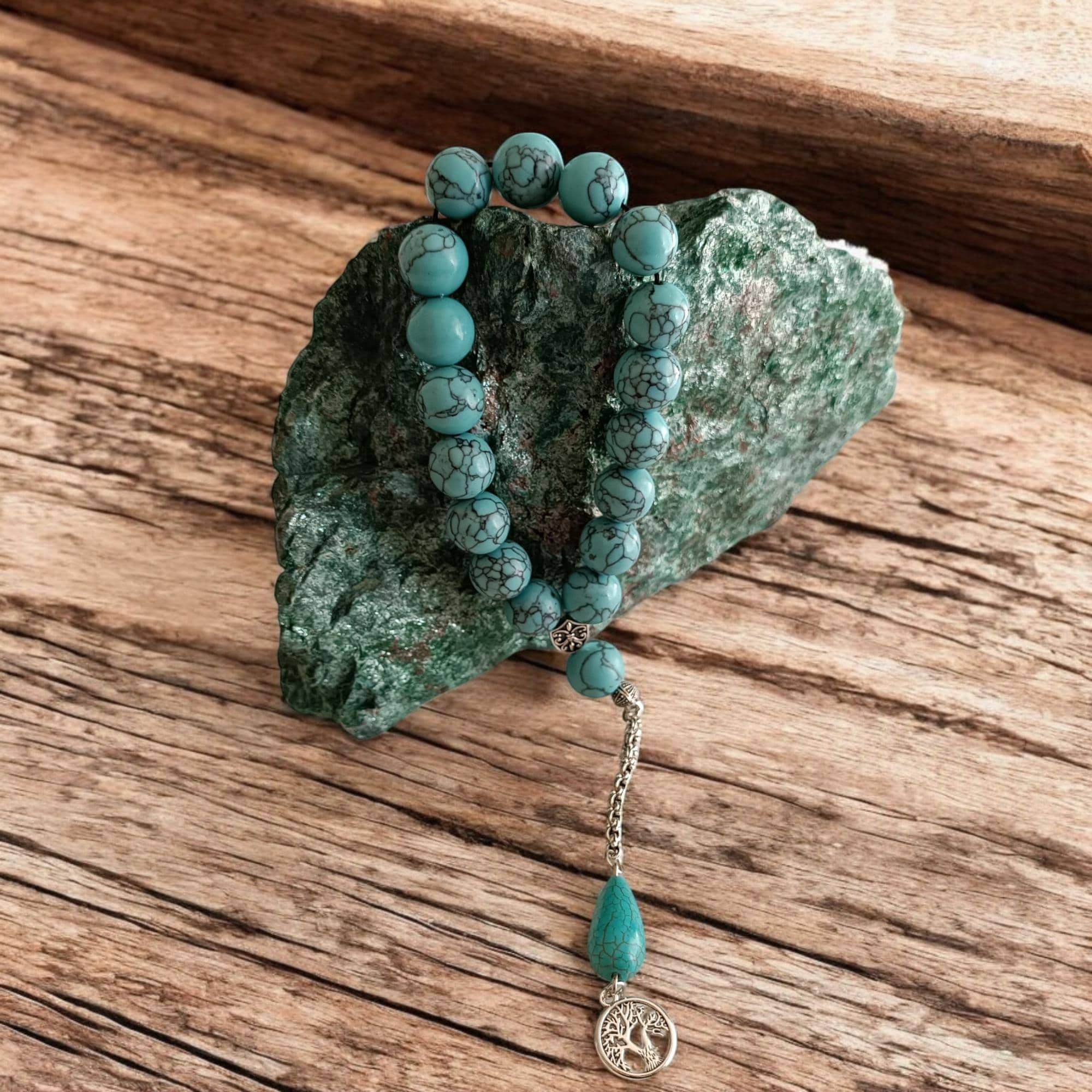 Large Beaded Turquoise Prayer Beads, 13.5 mm Muslim Tasbih, Firuze Tasbeeh, Tasbih Prayer Beads, Gemstone Misbaha, Islamic Present, Eid Gift