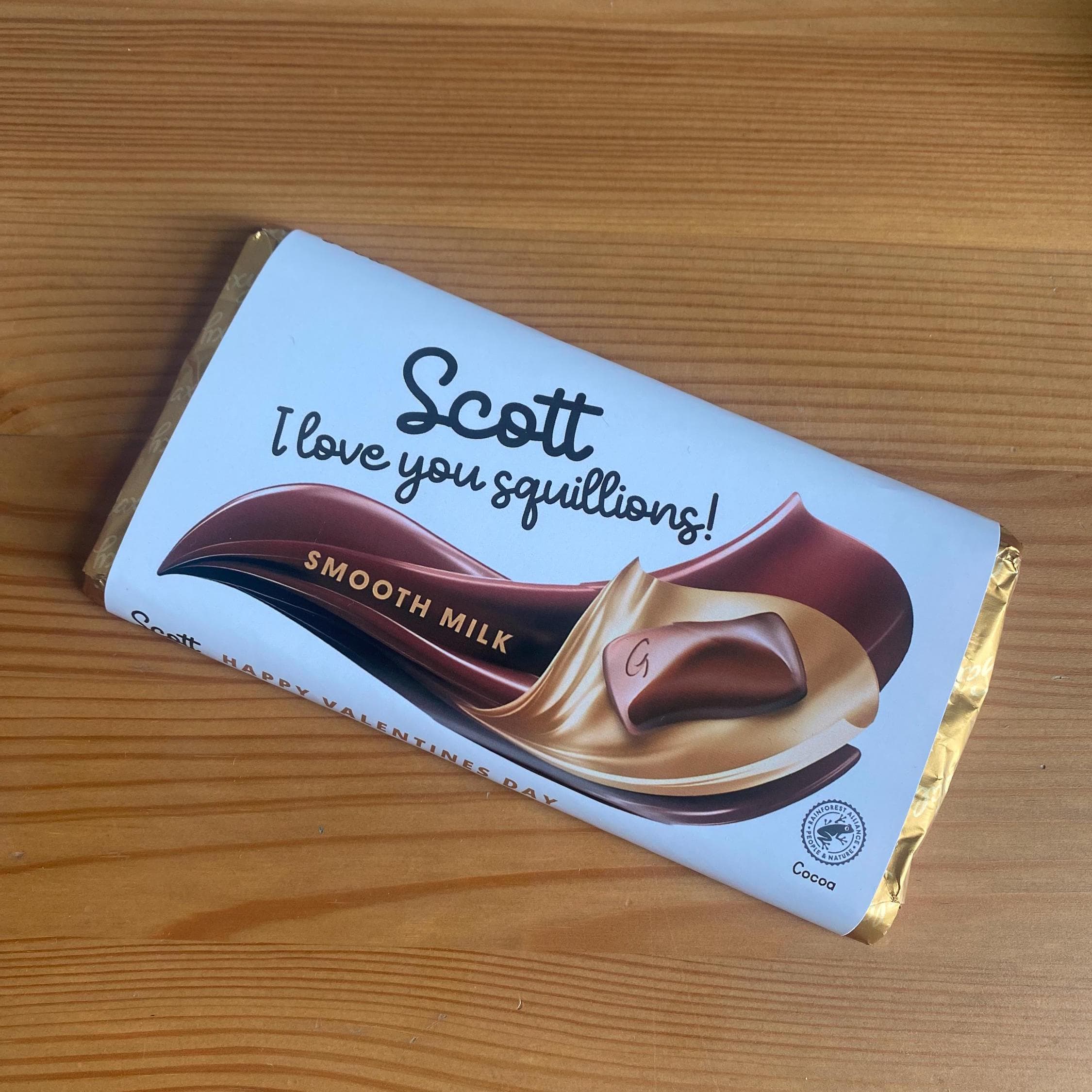 Personalised Galaxy Bar Wrapper - WRAPPER ONLY - image 4