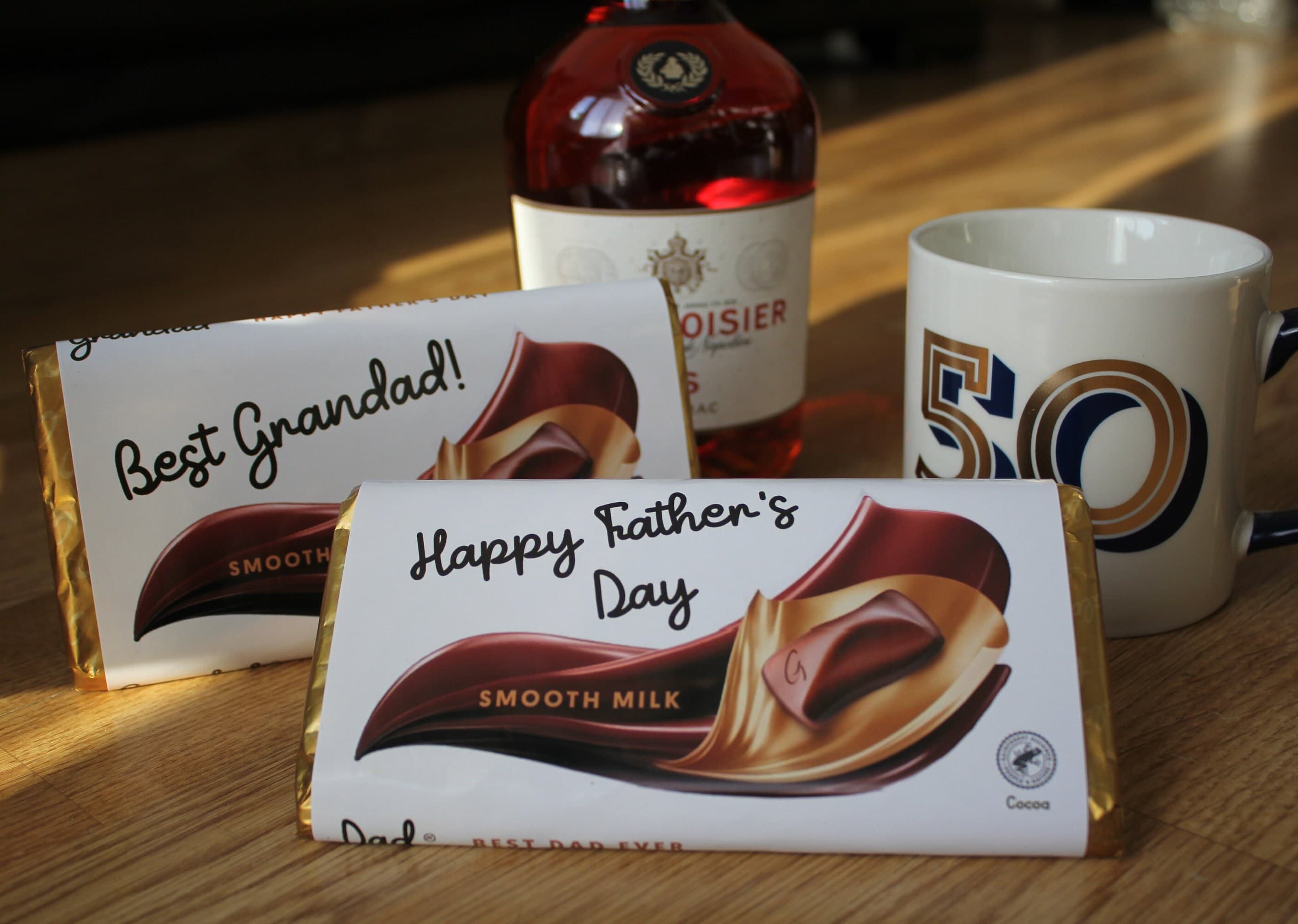Personalised Father's Day Galaxy Bar