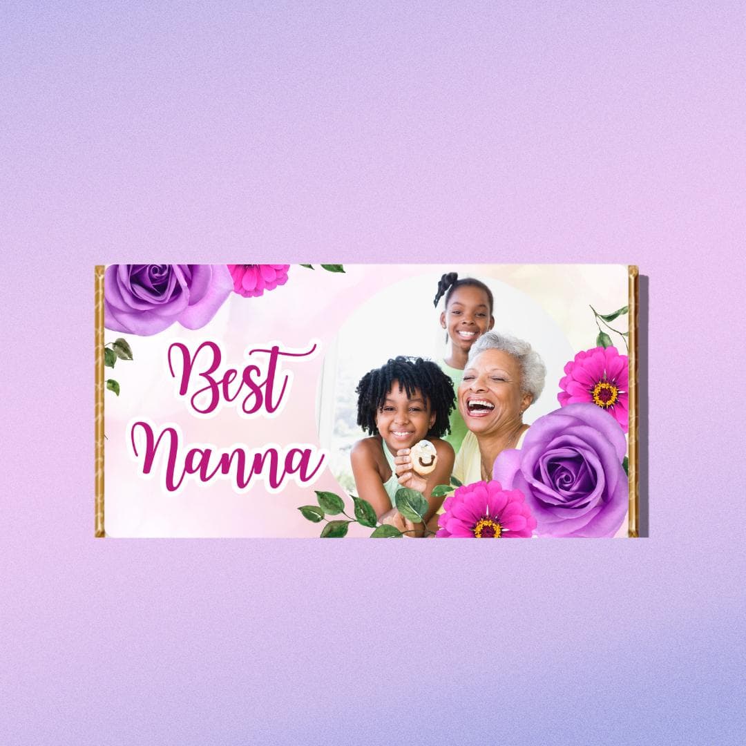 Personalised Mother's Day Chocolate Photo Bar, Galaxy Bar, Gift