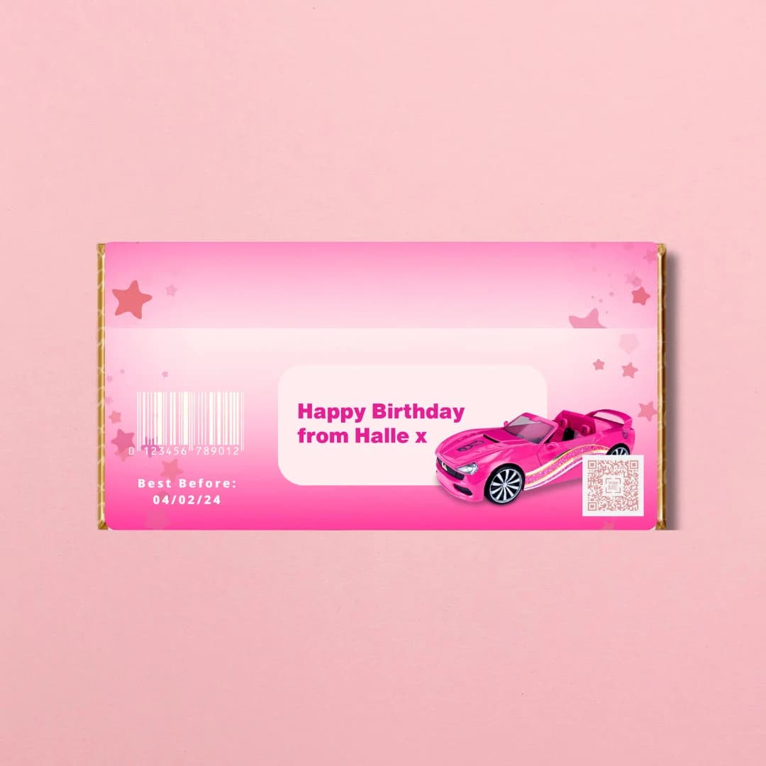 Personalised Fashion Doll Chocolate Bar Wrapper - image 3