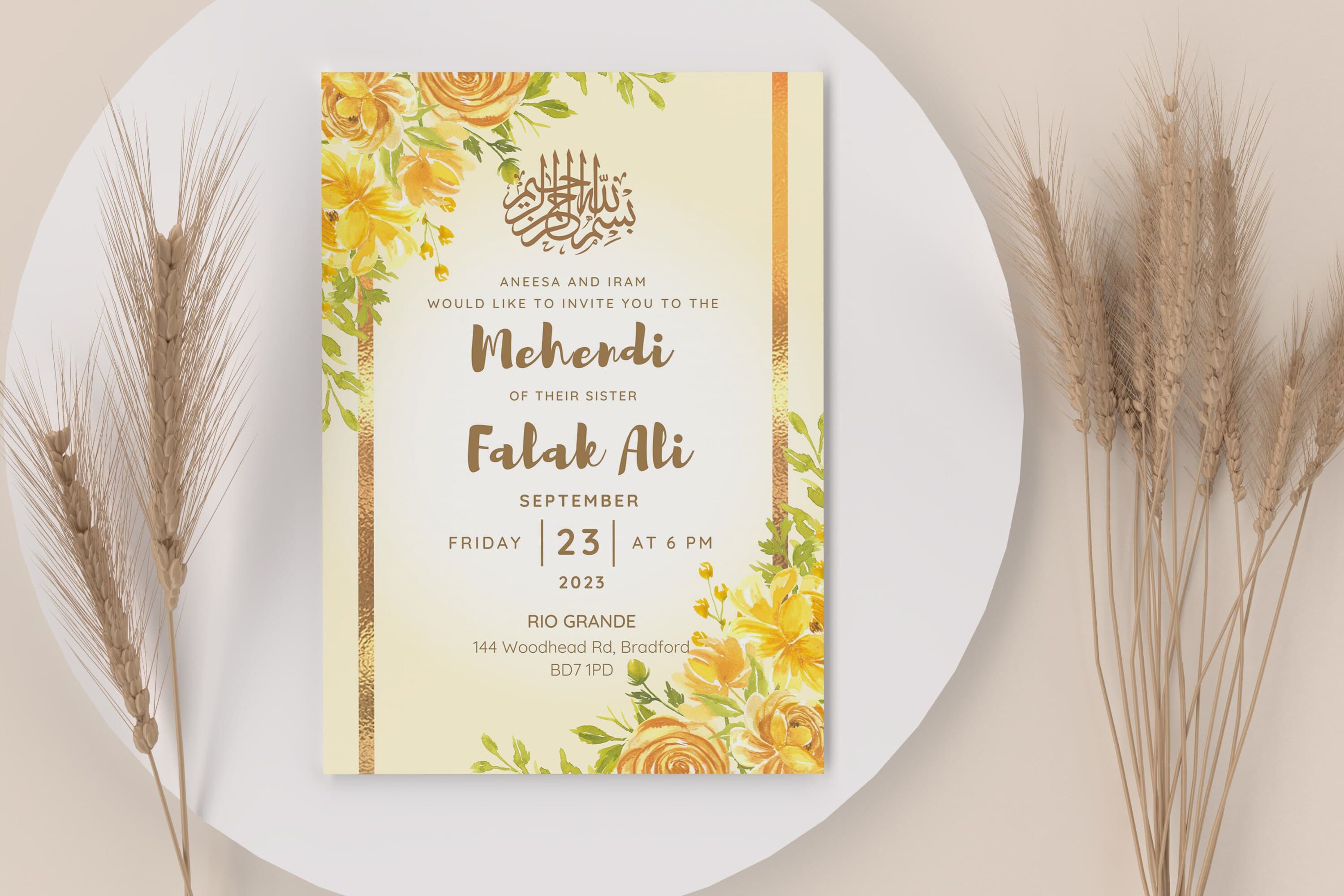 Henna Party invites Mehndi Invites, Mendhi Night invites & Digital Mehndi invites, Mehndi invitations, Mehndi invitations as Mendhi invites - image 5