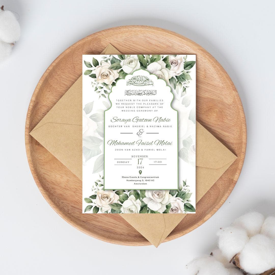 Editable Digital Muslim Wedding Invitation, Nikkah Walimah Shaadi Baraat, Animated Wedding Invitation, Islamic Nikkah Wedding Invitation - image 4