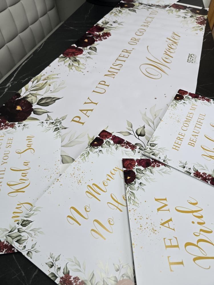 Custom Gate sign,  Personalised Wedding Welcome Sign Foamboard Wedding Gate sign A4 A3, Muslim Welcome Sign, Welcome board Digital only - image 4