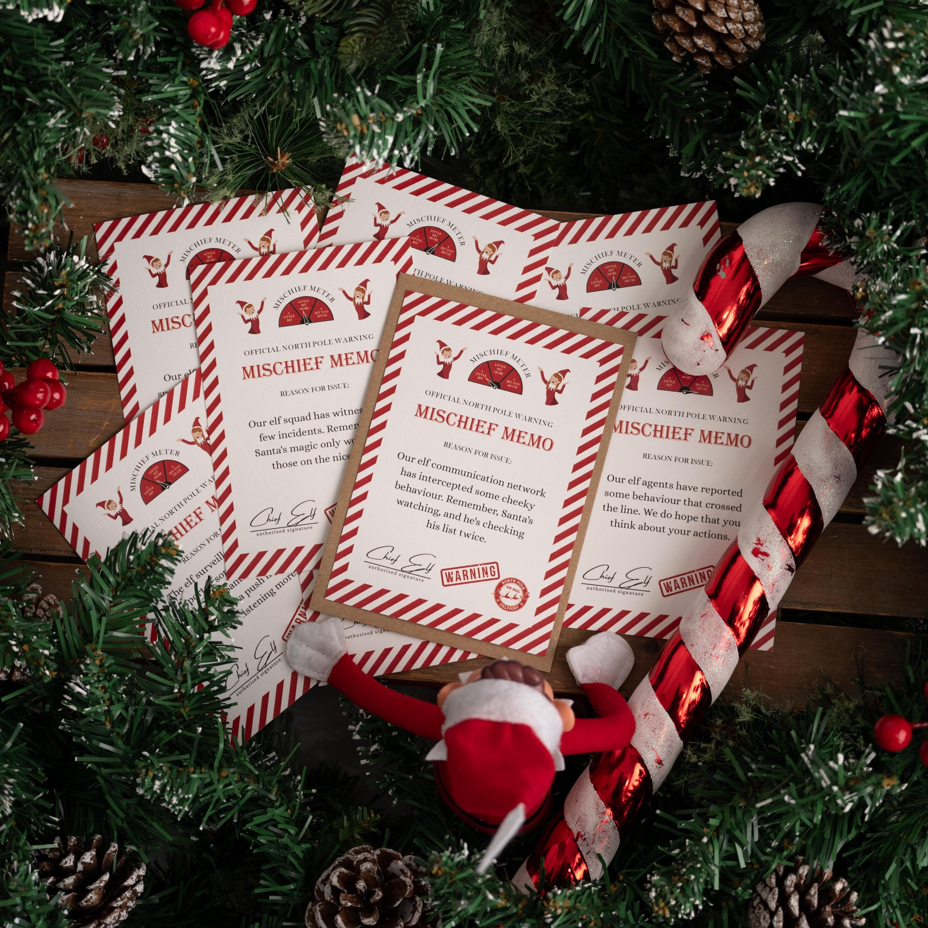 Official North Pole Mischief Memo's from the Elf - Props - Christmas Elf - Elf On The - Elf Extras - Xmas Magic - Christmas Magic - For Kids - image 3