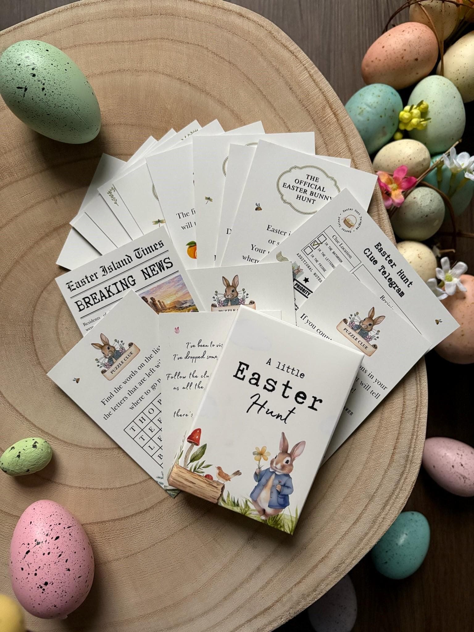 2026 Official Easter Bunny Egg Hunt - Clue Cards - 15 Clue - Rhyme Puzzle - Easter Games - Indoor Scavenger Hunt - Fun Activity For The Kids - image 4