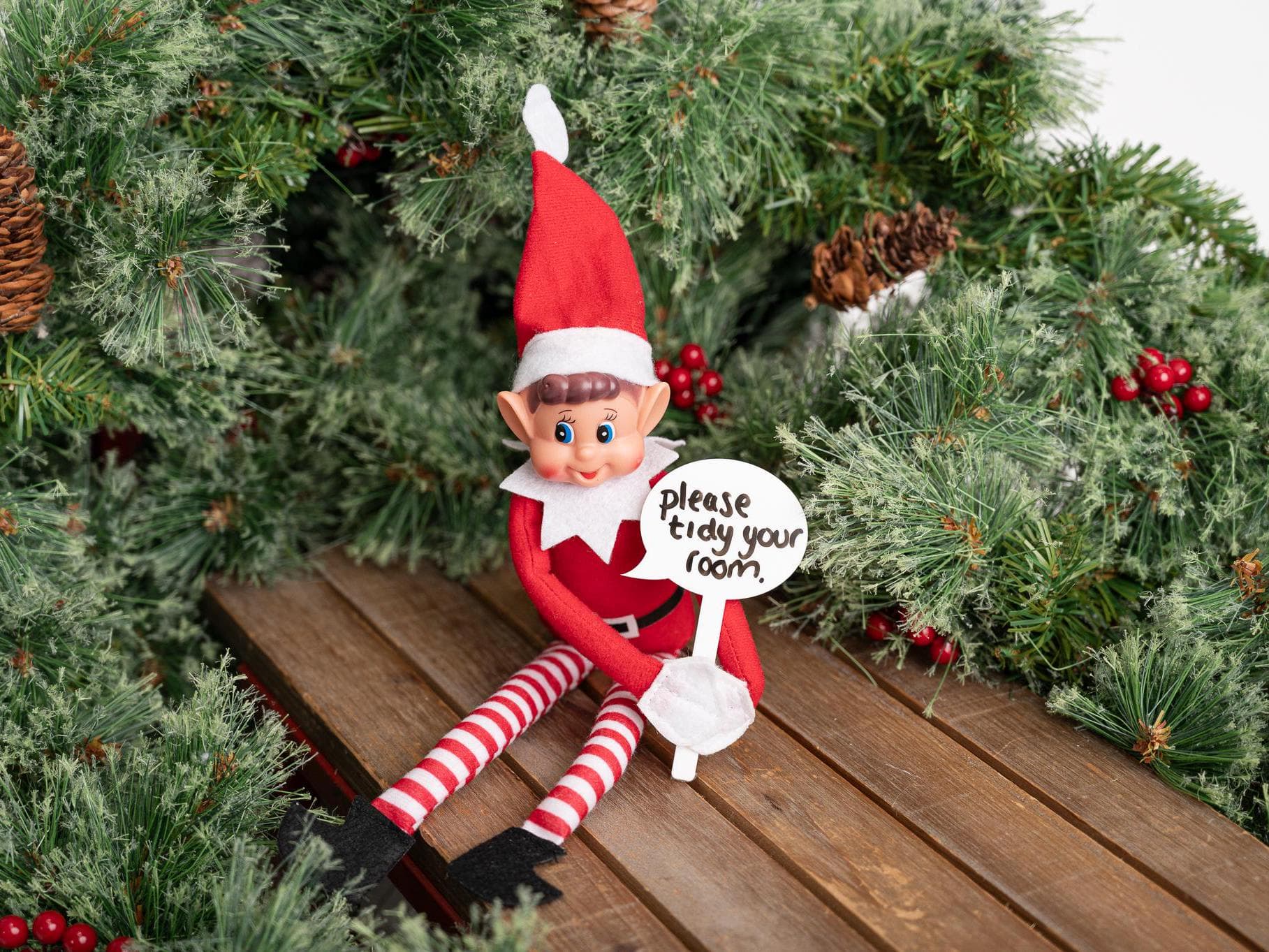 Elf Acrylic Drywipe Mini Speech Sign - Elf Props - Christmas Elf - Elf On The - Elf Extras - Xmas Magic - Christmas Magic - Helpful Extra - image 4