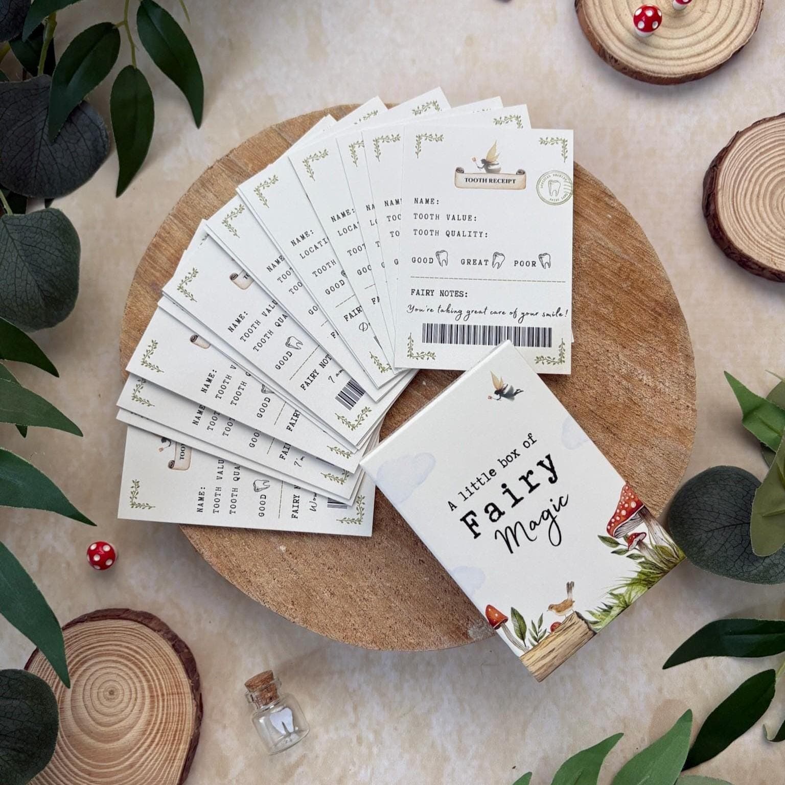 Tooth Fairy Receipt Cards - 18 Cards For Your Little Ones To Help With The Tooth Fairy's Arrival - Each Card Has Different Message - image 4
