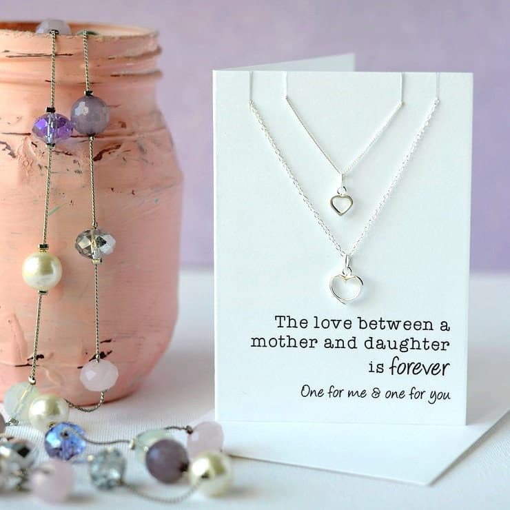 One For Me & One For You - Two Stunning Simplistic Sterling Silver Necklaces - Heart Jewellery Gift - Thoughtful - image 3