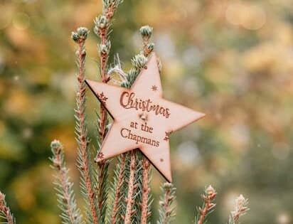Family Christmas Tree Topper - Personalised Xmas Tree Topper - Alternative Angel - Extra Special - Thoughtful Addition - Wooden Long Lasting - image 5