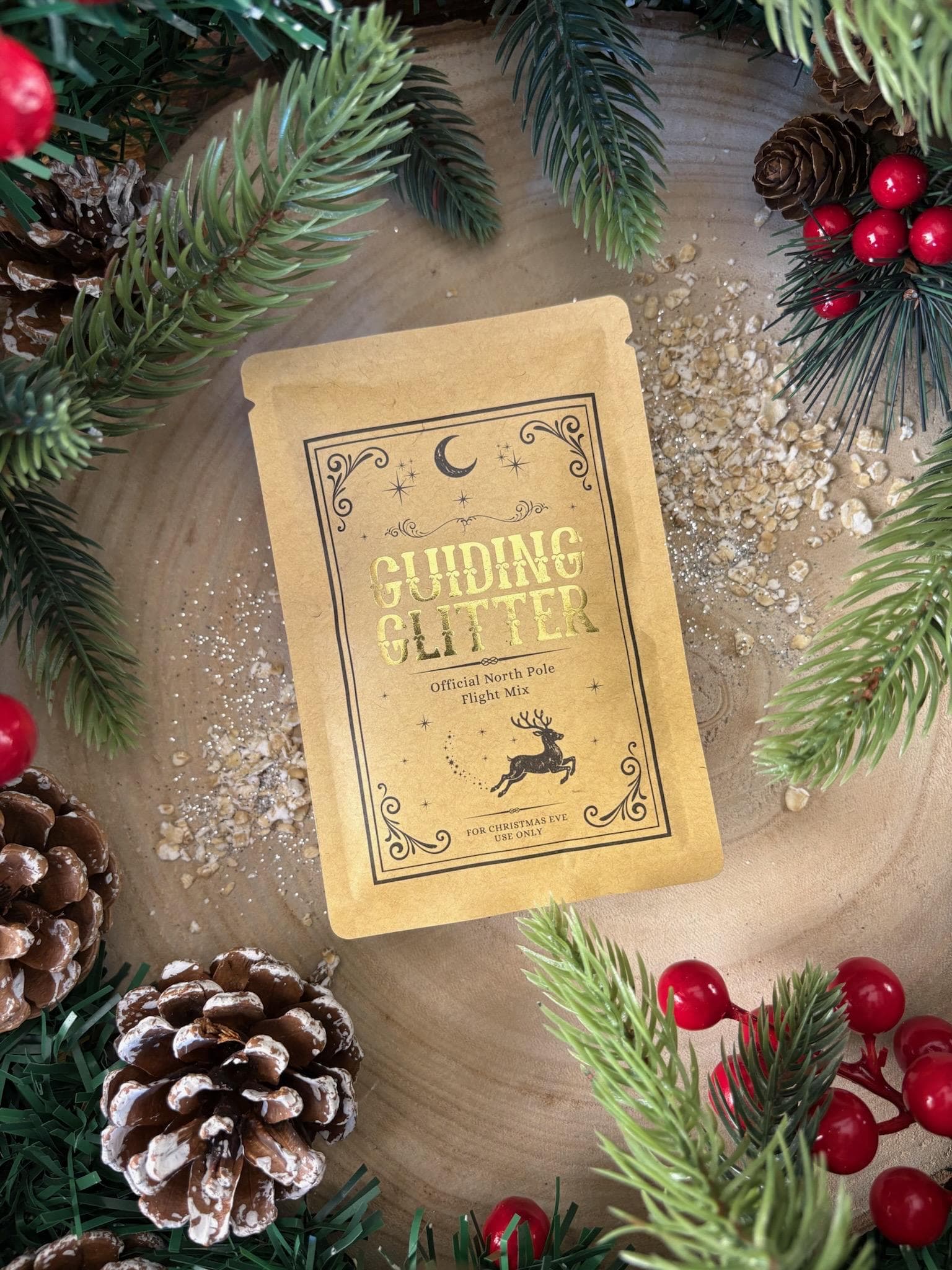 Official North Pole Reindeer Guiding Glitter - Children's Make Believe - Xmas Eve Activity - Christmas Eve Box Filler - Rudolph - image 5