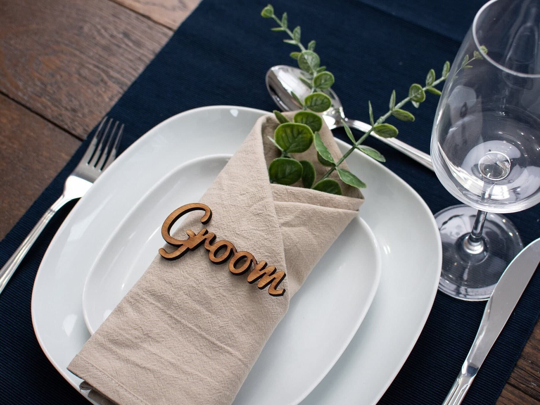 Wooden Wedding Names - Place Names - Table Decor - Personalised Favours - Wedding Day - Guest Seating - Unique Wedding Idea - Traditional