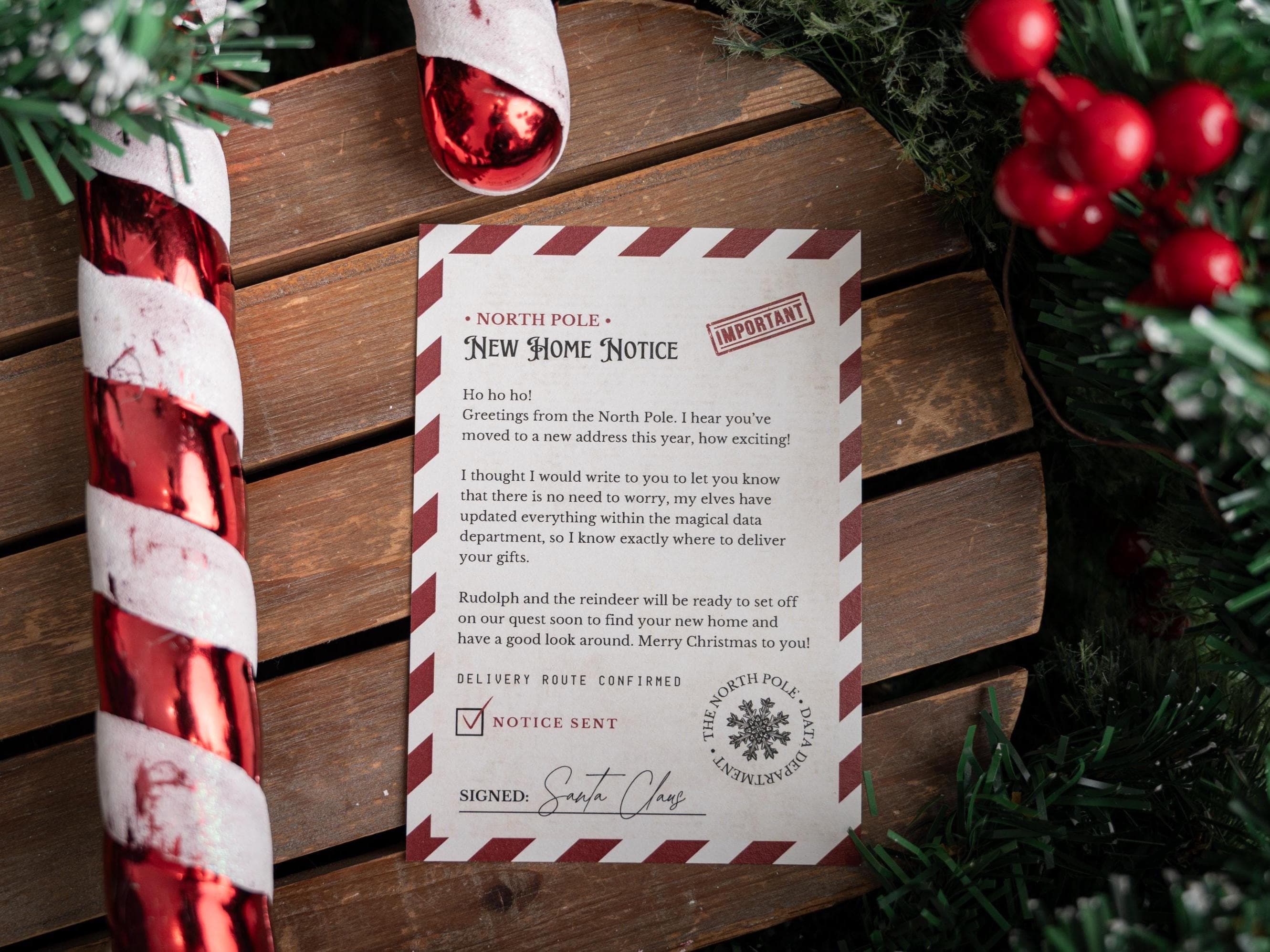 Official New Home Notice - Have you moved home this year? - From Father Christmas - Santa Will Come To New House - Children's Magic - Xmas - image 3
