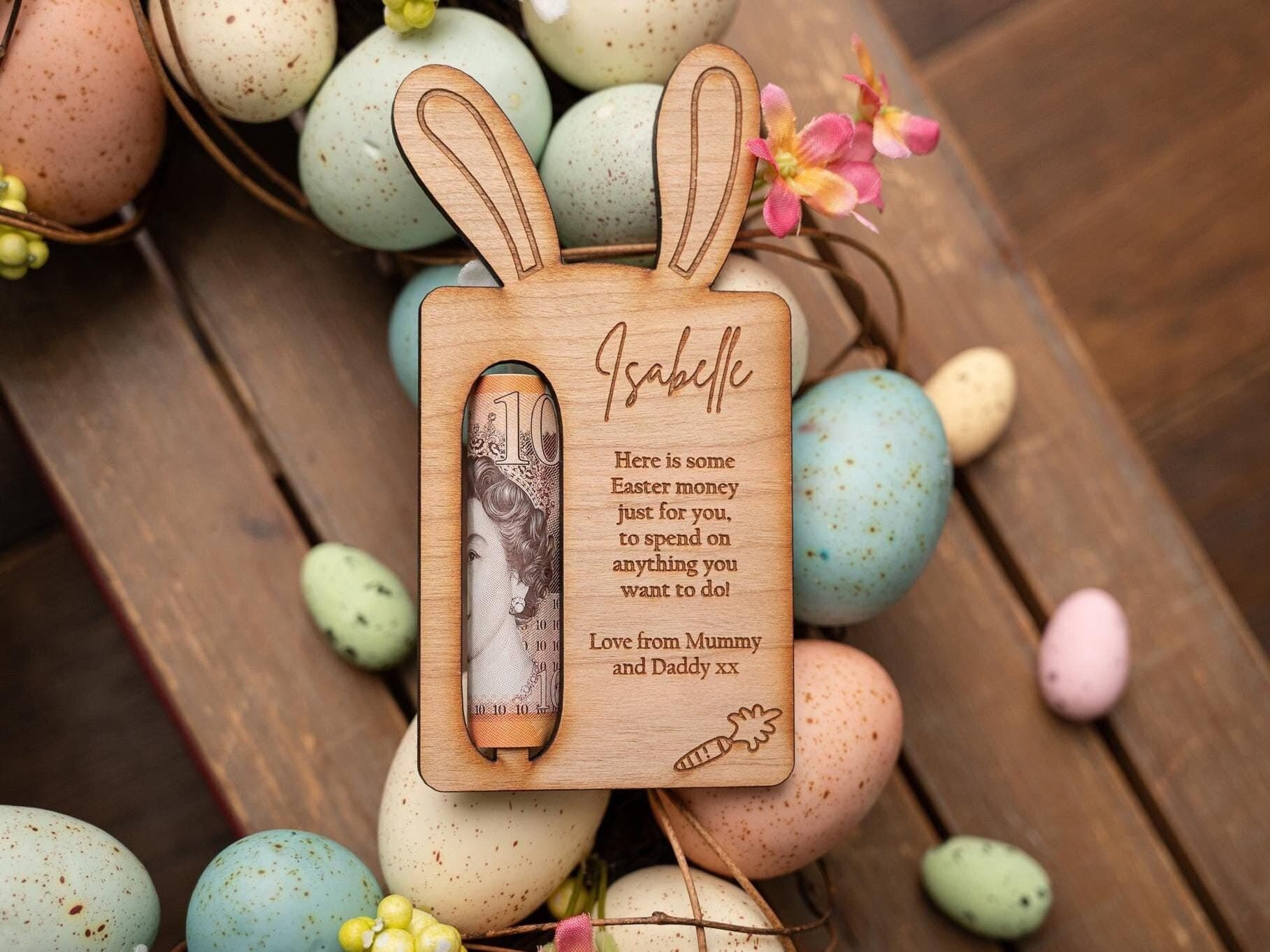 Personalised Easter Money Holder - Personalised Keepsake - Easter - Unique Gift - Easter Gift - Alternative to Chocolate Eggs