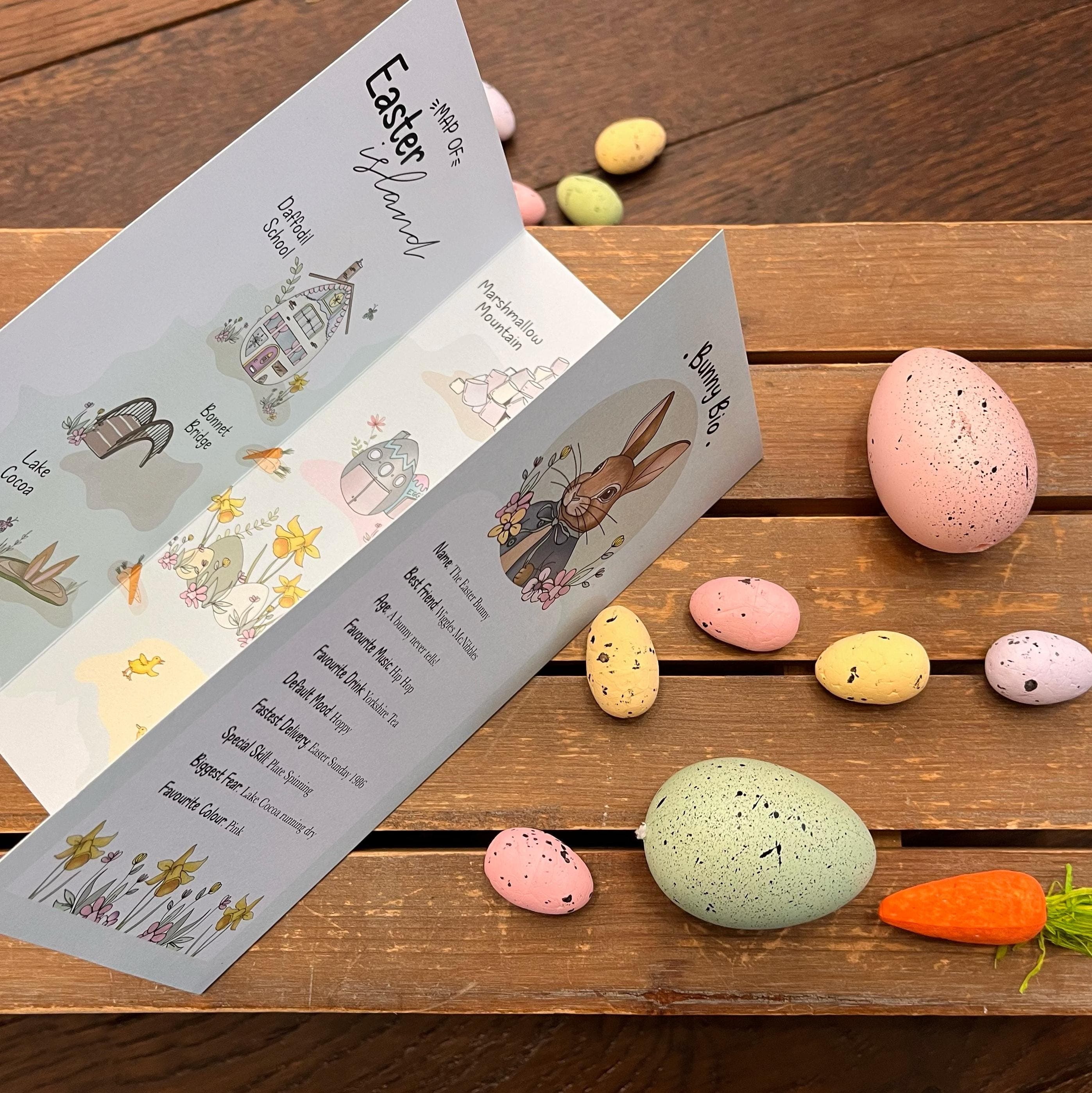 A Guide to Easter Island where The Easter Bunny Lives | Children's Magic | Easter Make Believe | Gift for Kids | Childhood Memories | Unique - image 4