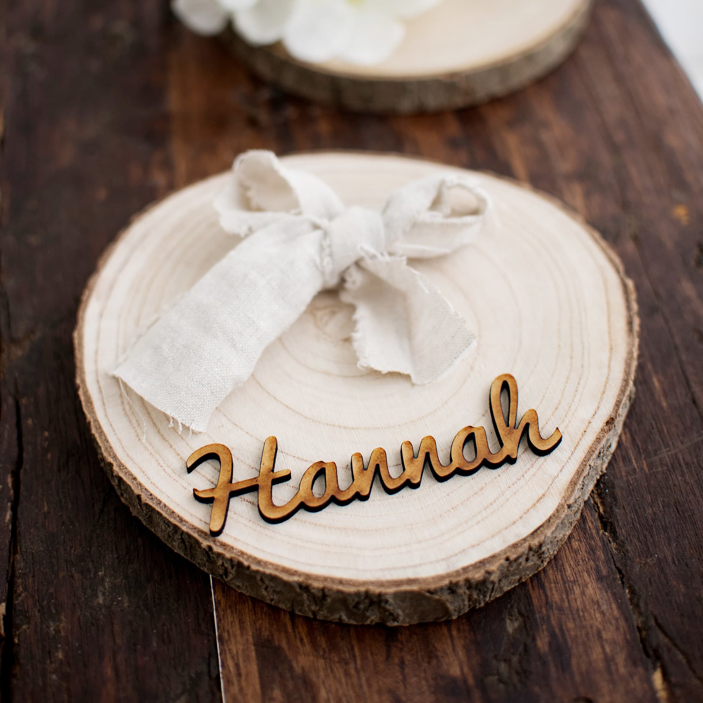 Wooden Wedding Names - Place Names - Table Decor - Personalised Favours - Wedding Day - Guest Seating - Unique Wedding Idea - Traditional - image 5
